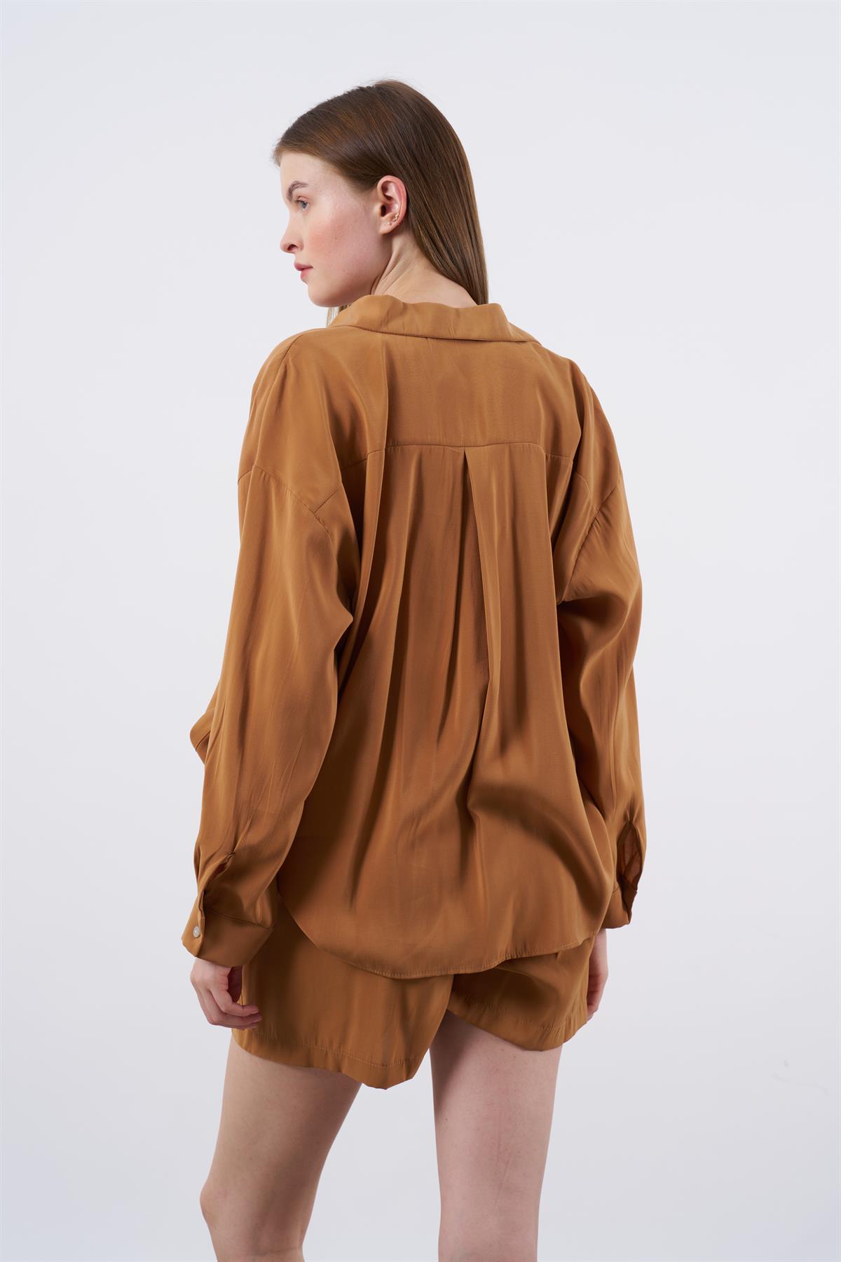 50905 ŞORT GÖMLEK TAKIM(50884) CAMEL