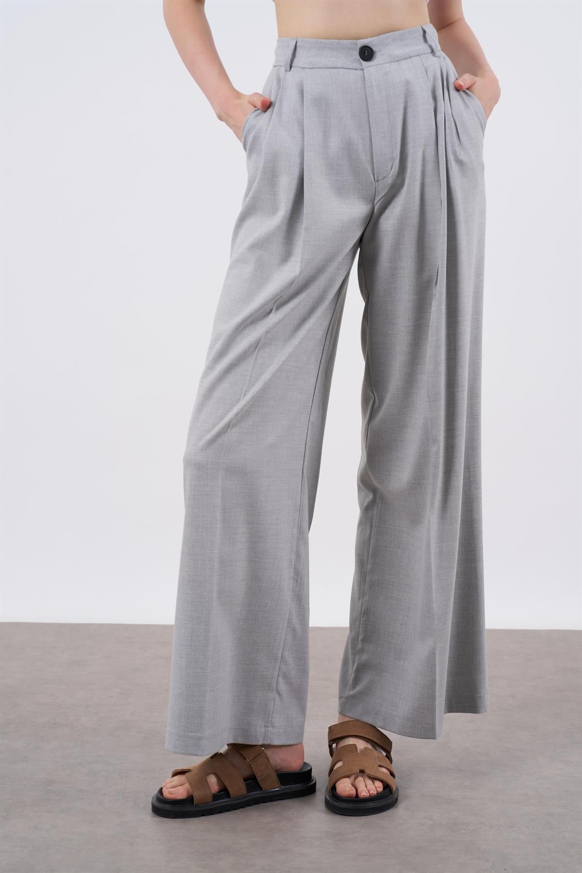 50997 POLİVİSKON PANTOLON GRİ