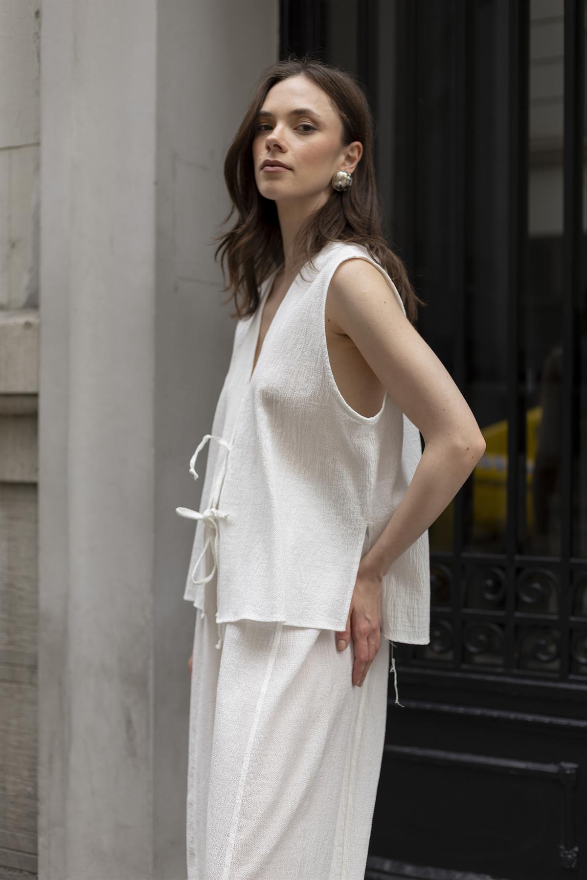 51155 YELEK PANTOLON TAKIM BEYAZ