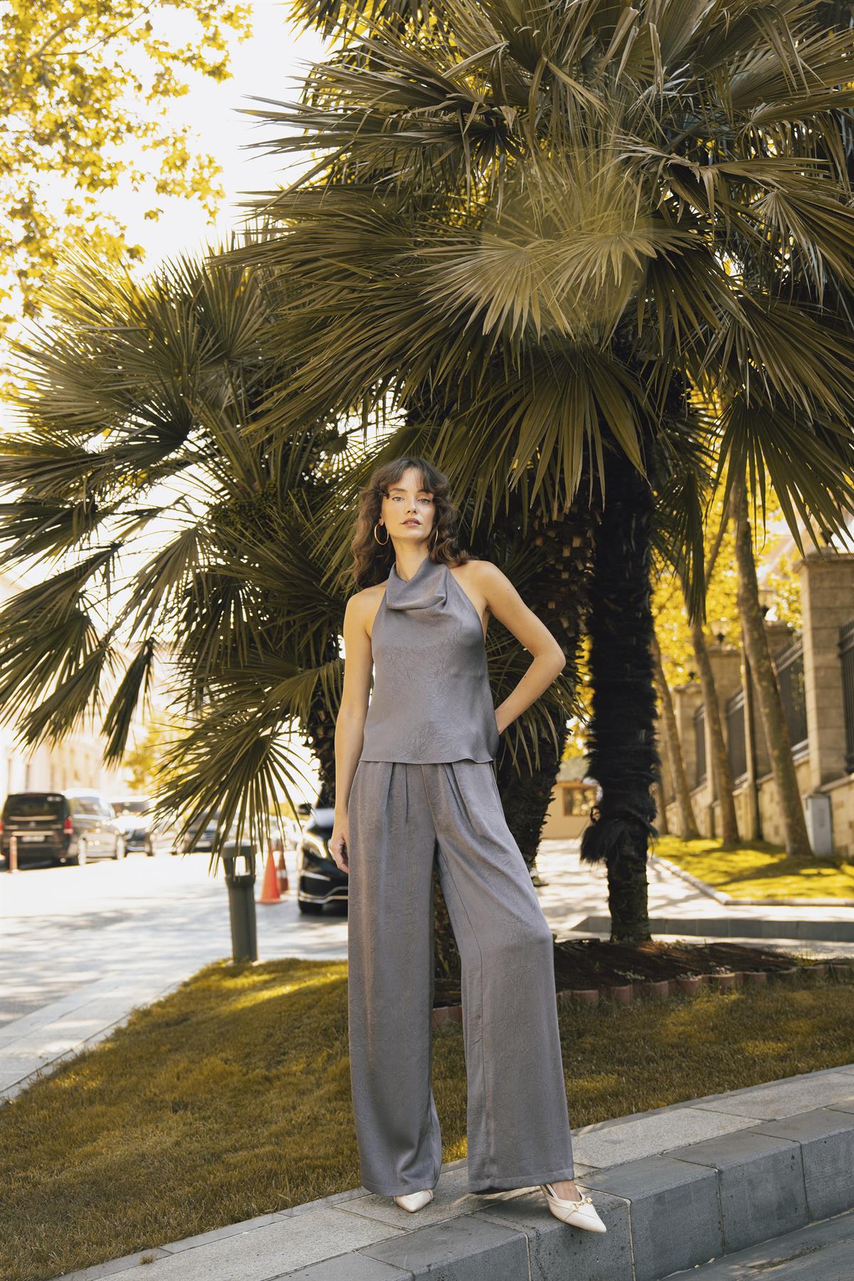 51211 BLUZ PANTOLON TAKIM ANTRASİT