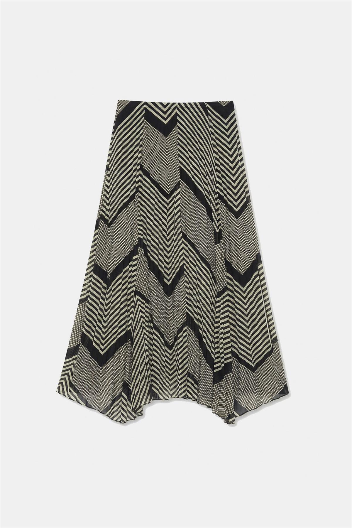 3373 ŞİFON ETEK SİYAH