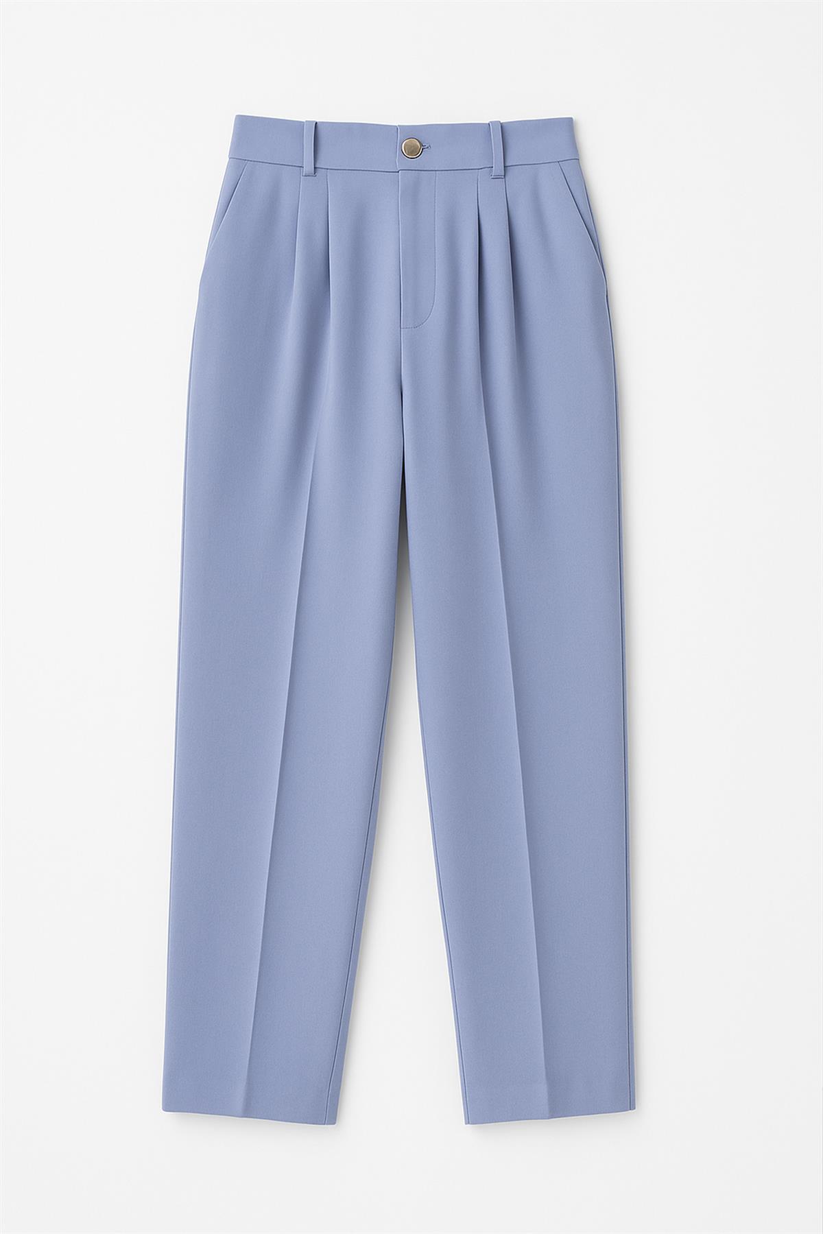 51078 PİLELİ PALAZZO PANTOLON BEBE MAVİ