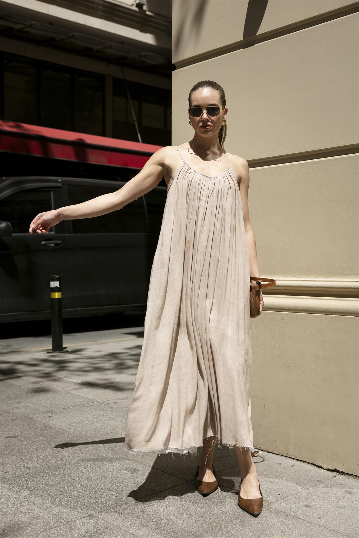 3291 ASKILI ELBİSE (3173) TAŞ