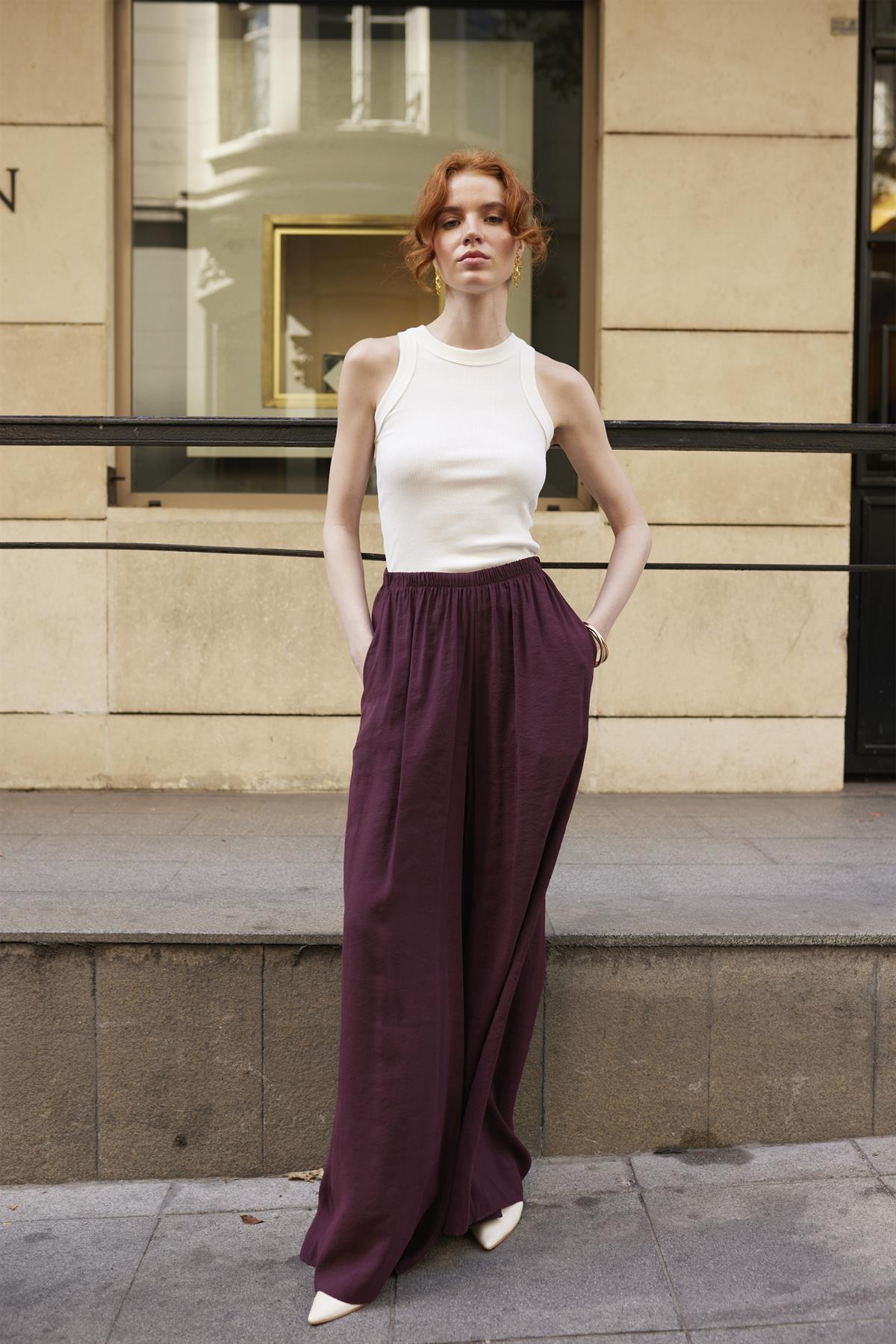 50979 LASTİKLİ PANTOLON MÜRDÜM