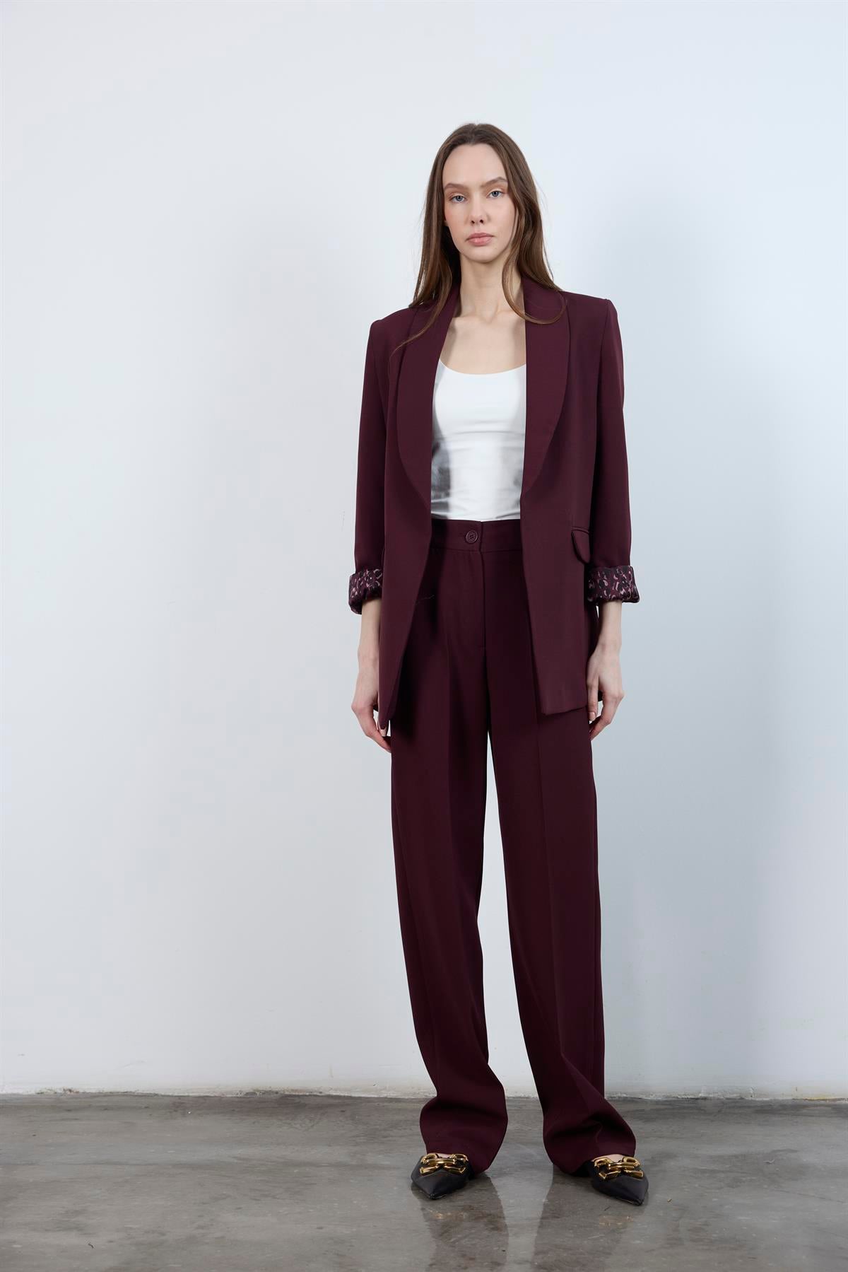 50714 PALAZZO PAÇA PANTOLON MÜRDÜM