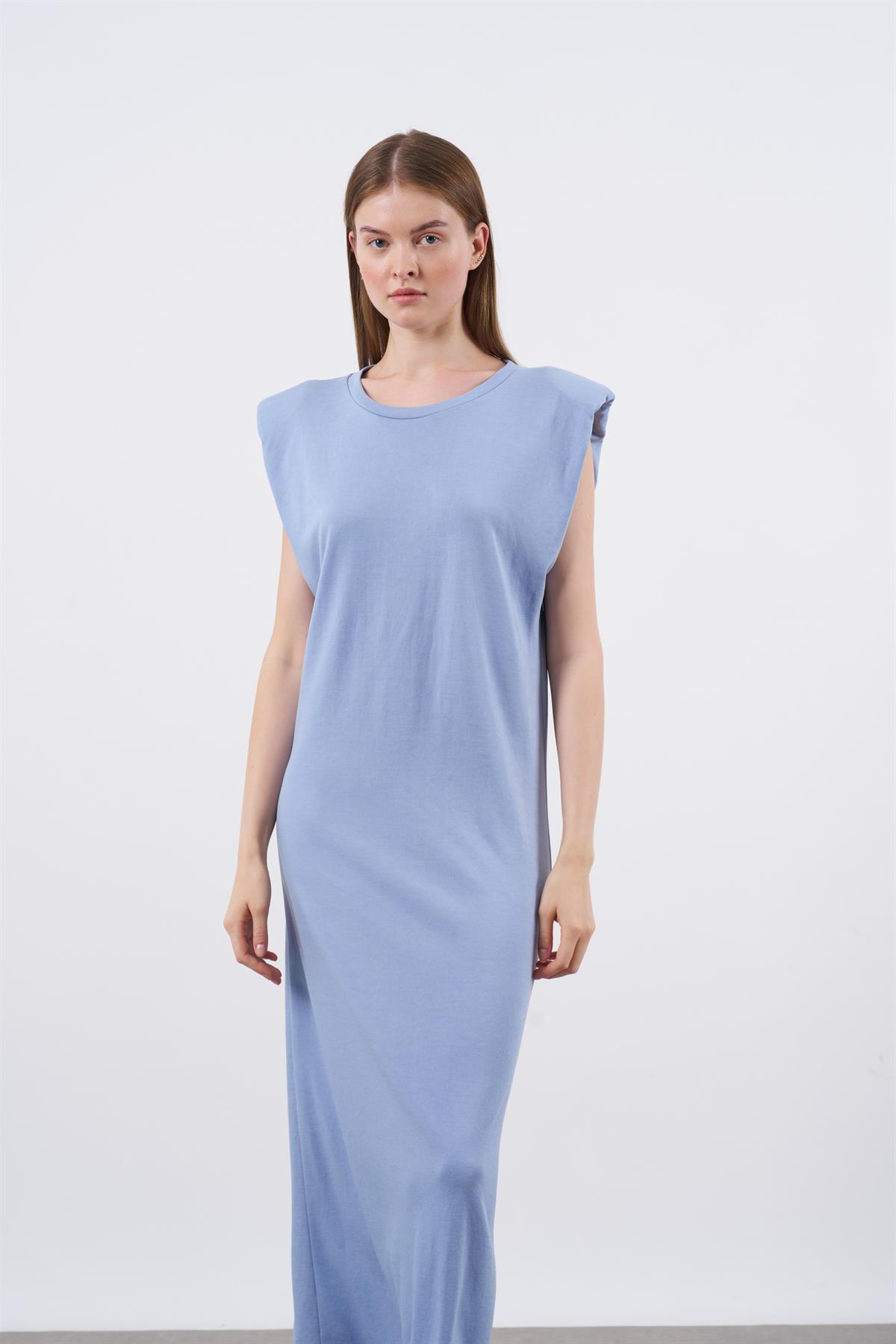 3148 PETEK ELBİSE İNDİGO