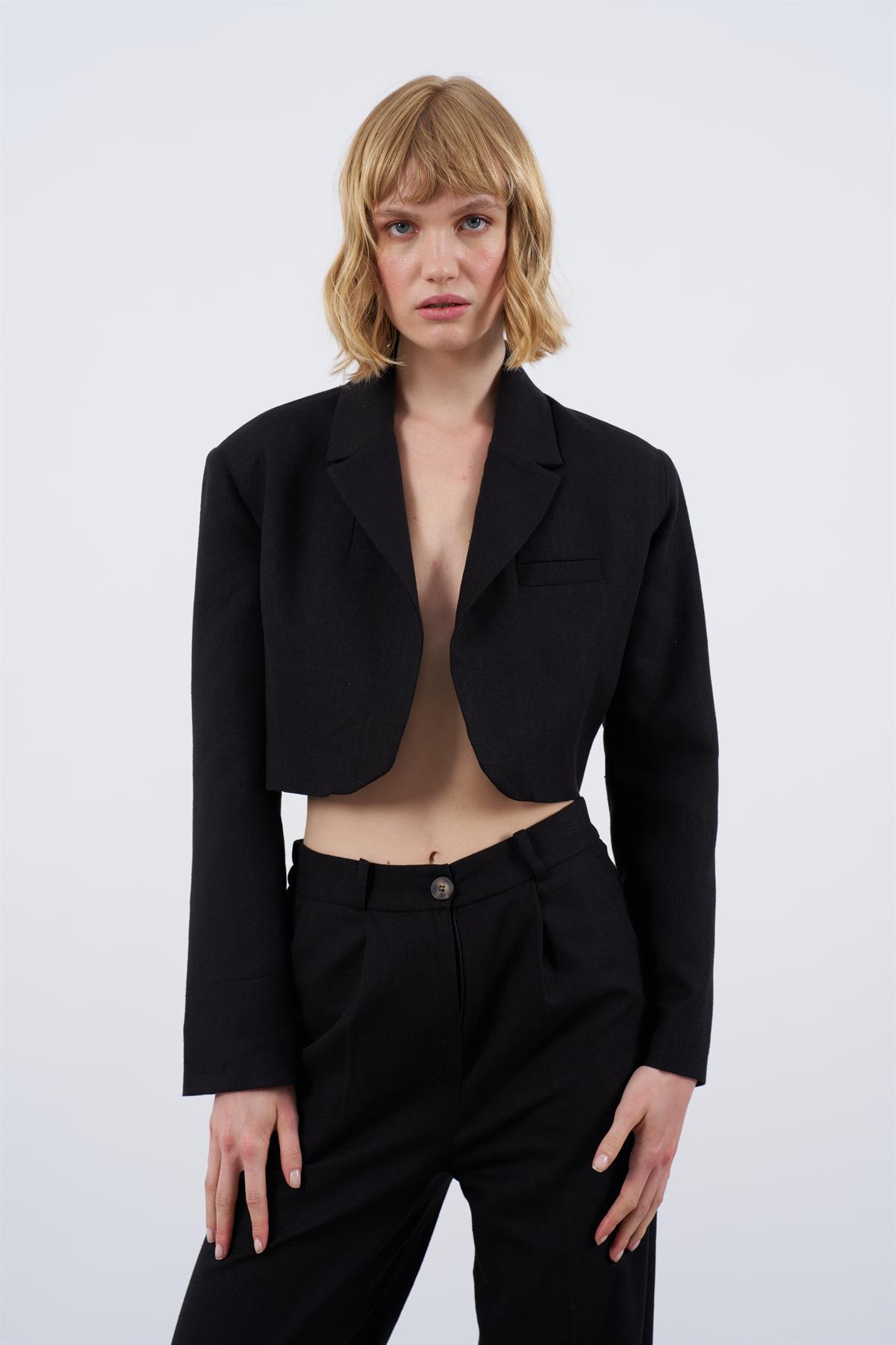 50971 CEKET PANTOLON TAKIM SİYAH