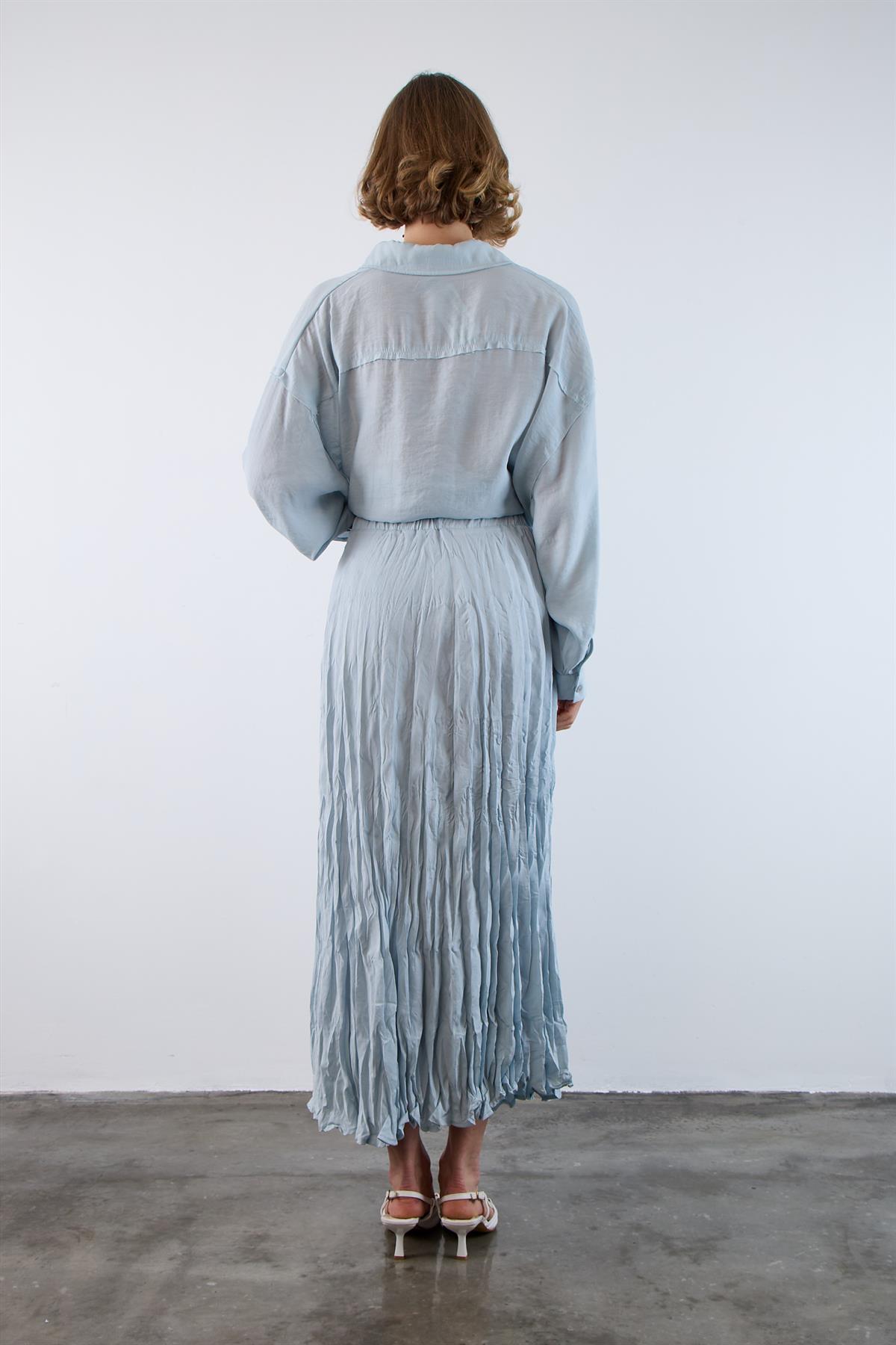 3207 KIRIŞIK ETEK GRİ-MAVİ