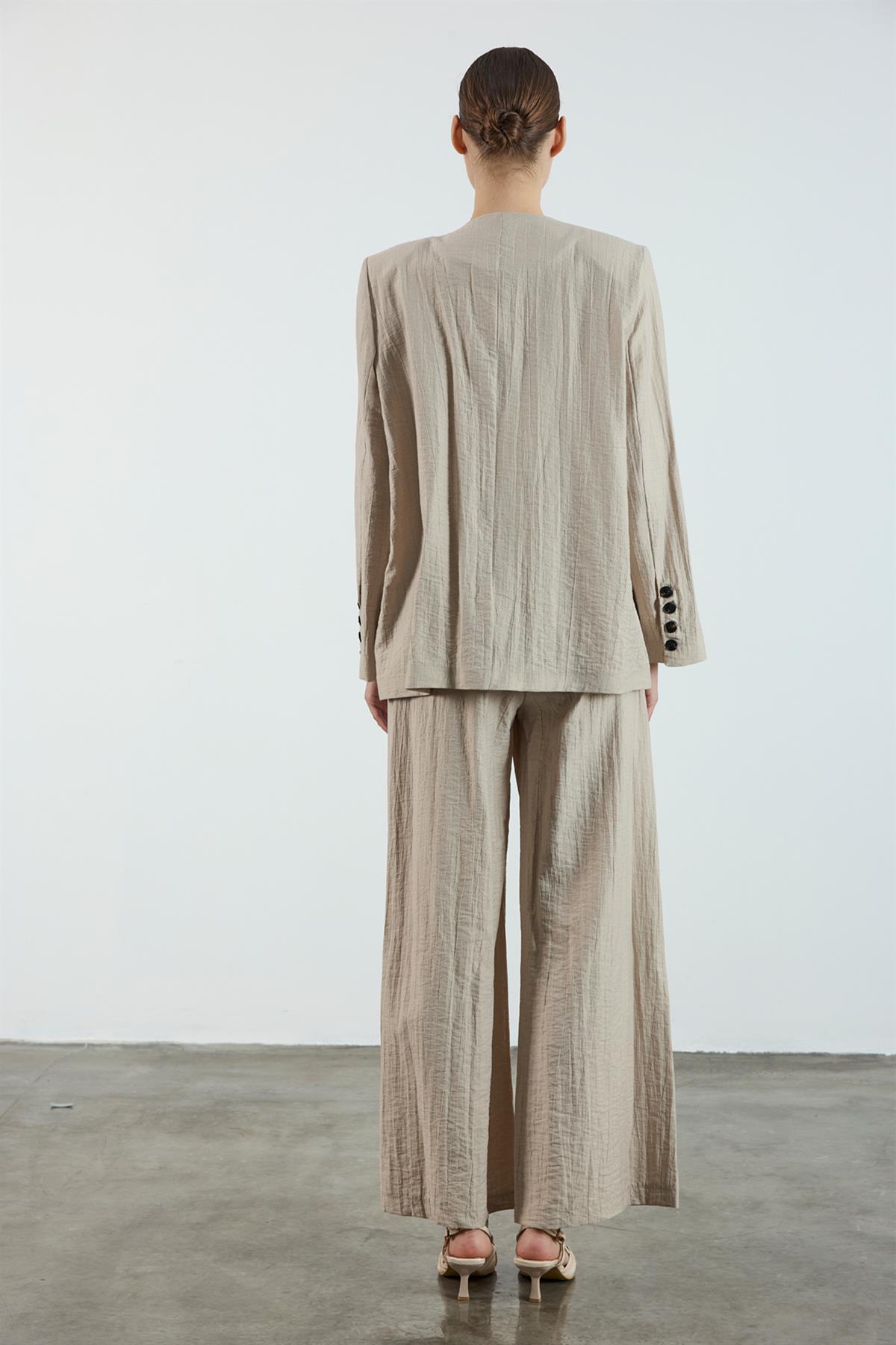 51128 CEKET PANTOLON TAKIM BEJ