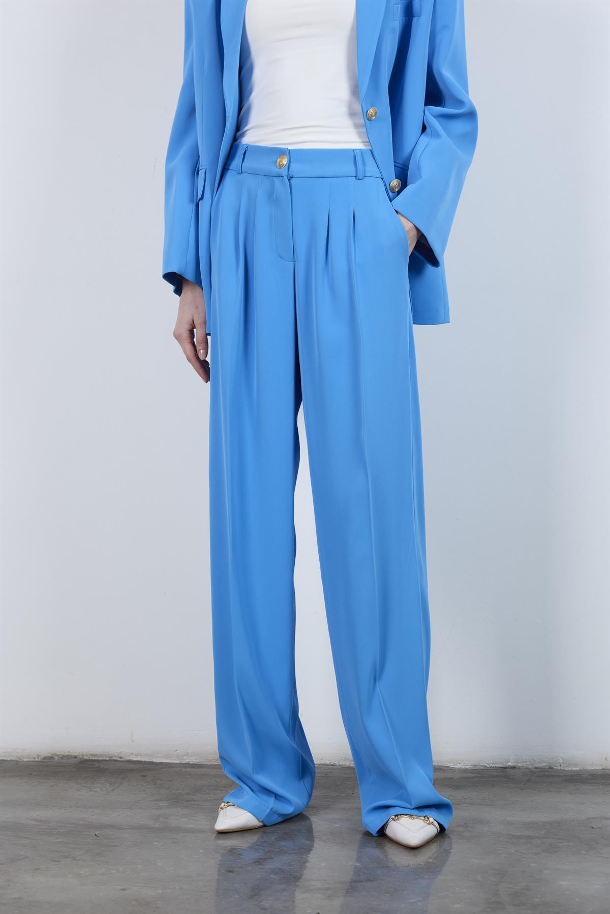 9418 CEKET PANTOLON TAKIM MAVİ