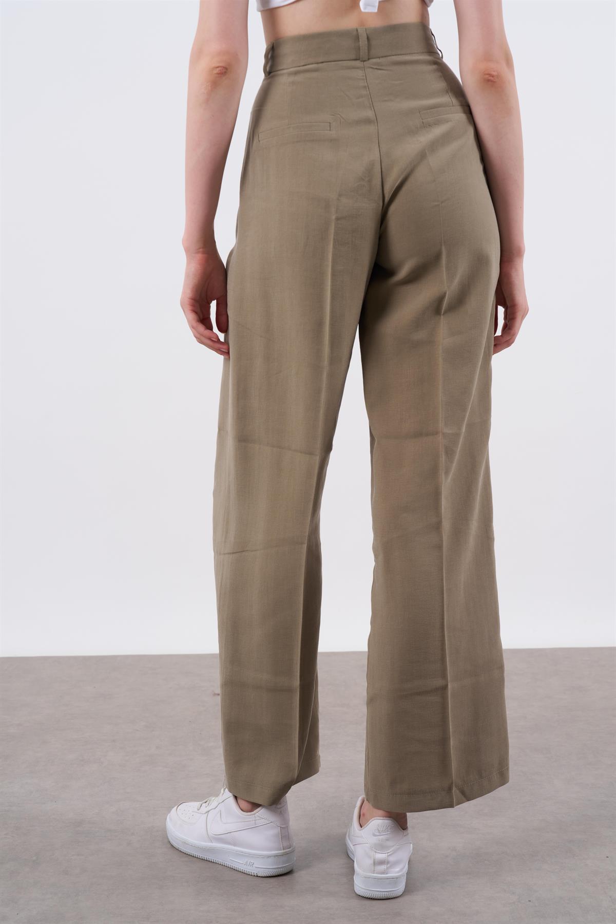 51020 TENCEL PANTOLON HAKİ