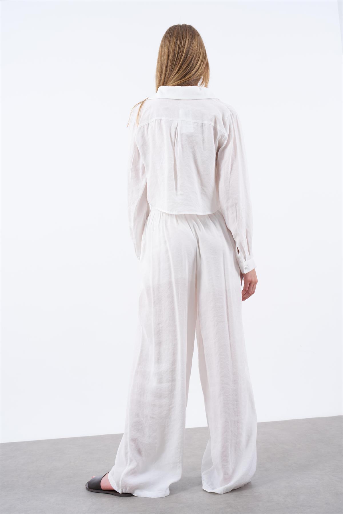 50960 GÖMLEK PANTOLON TAKIM BEYAZ