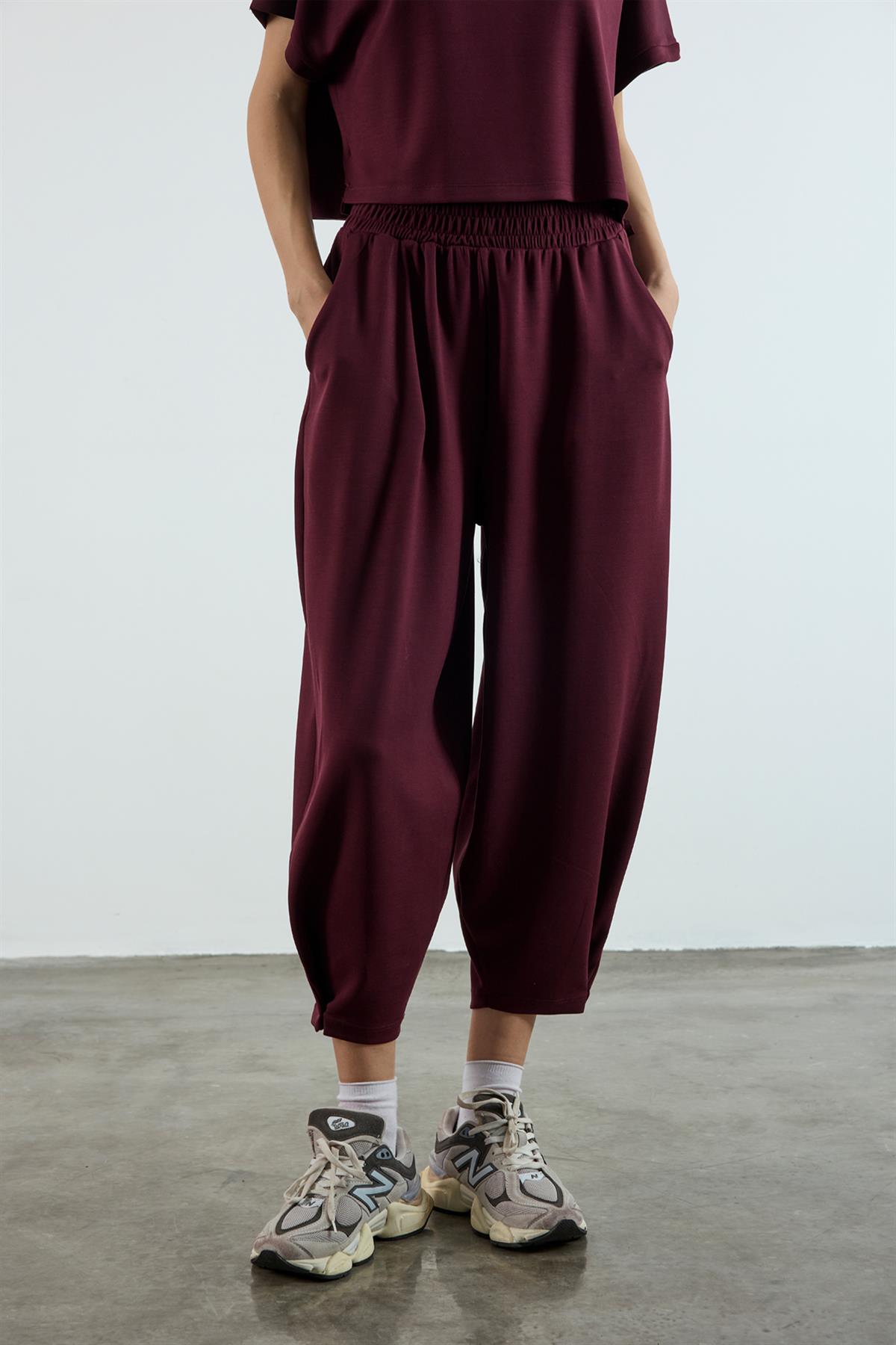 50986 TİŞÖRT PANTOLON TAKIM BORDO