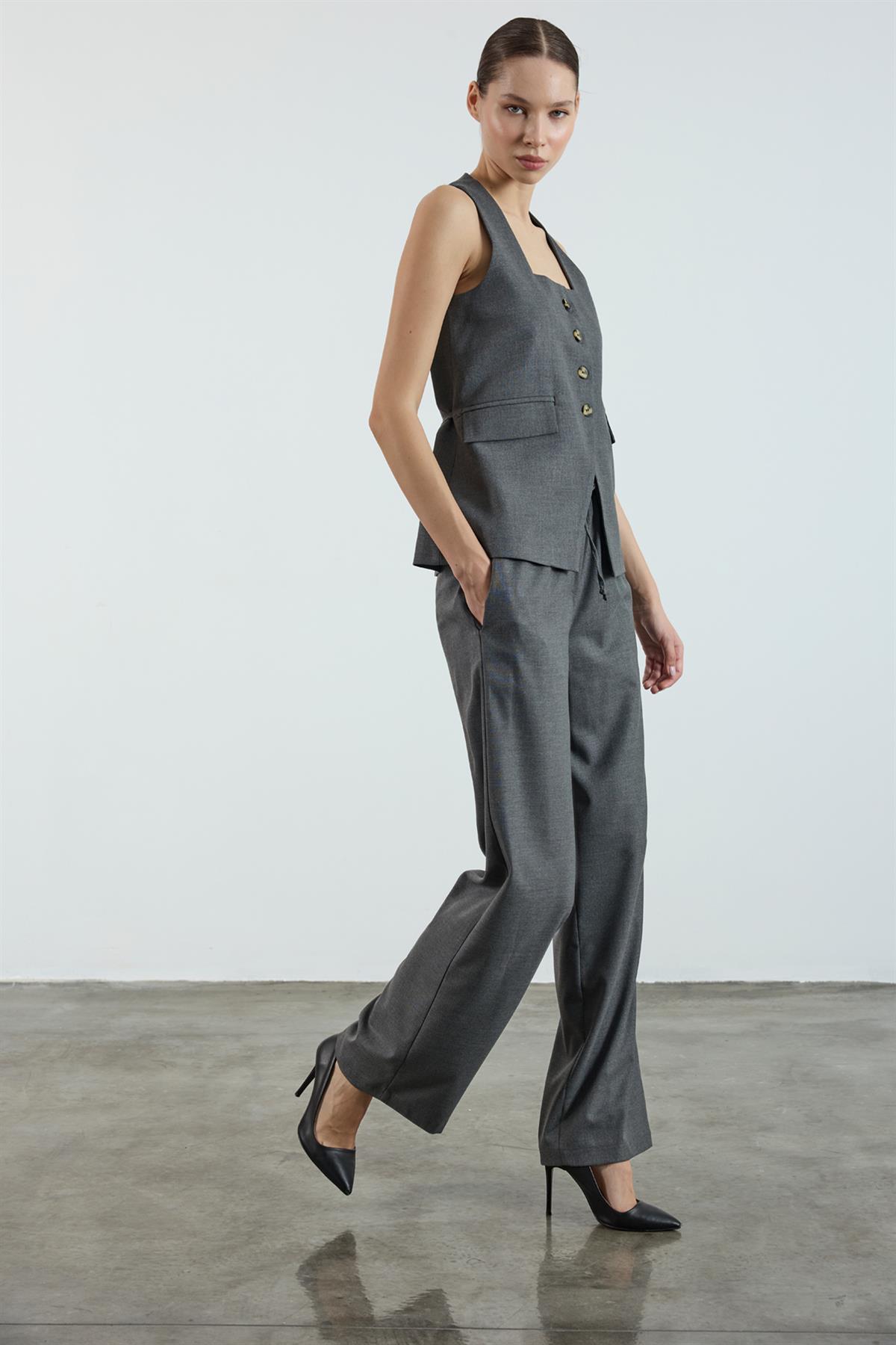 51102 YELEKLİ TAKIM ANTRASİT