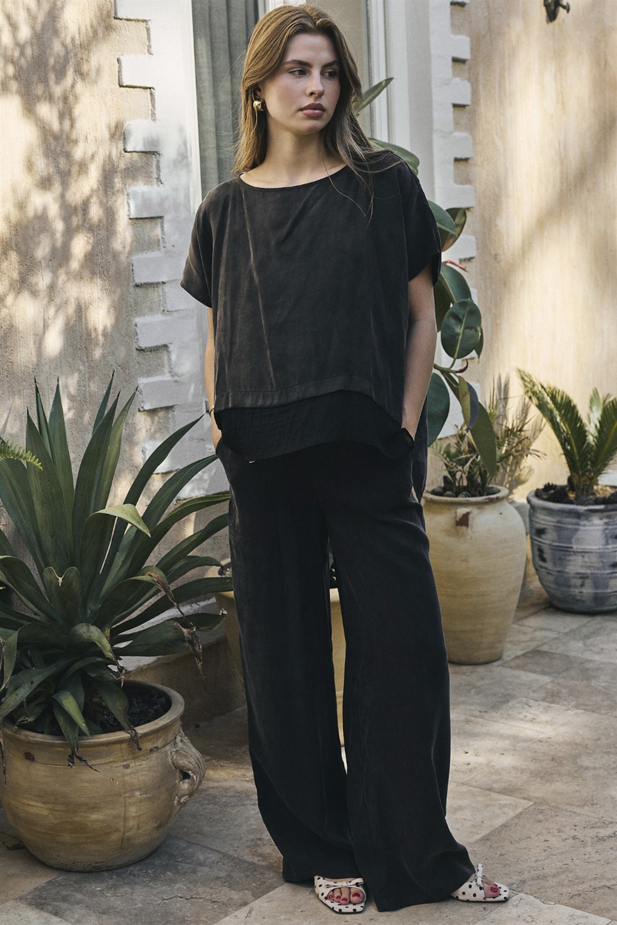 51420 BLUZ PANTOLON TAKIM SİYAH