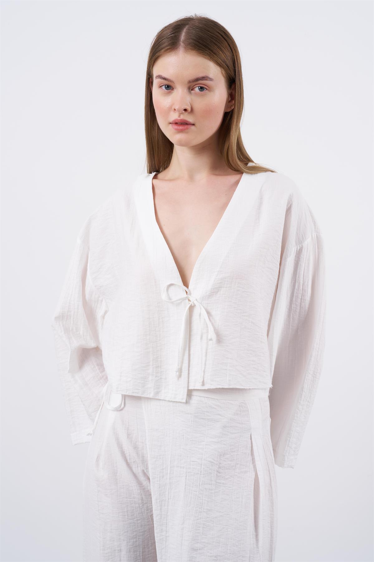 51047 BAĞCIKLI CROP TAKIM EKRU