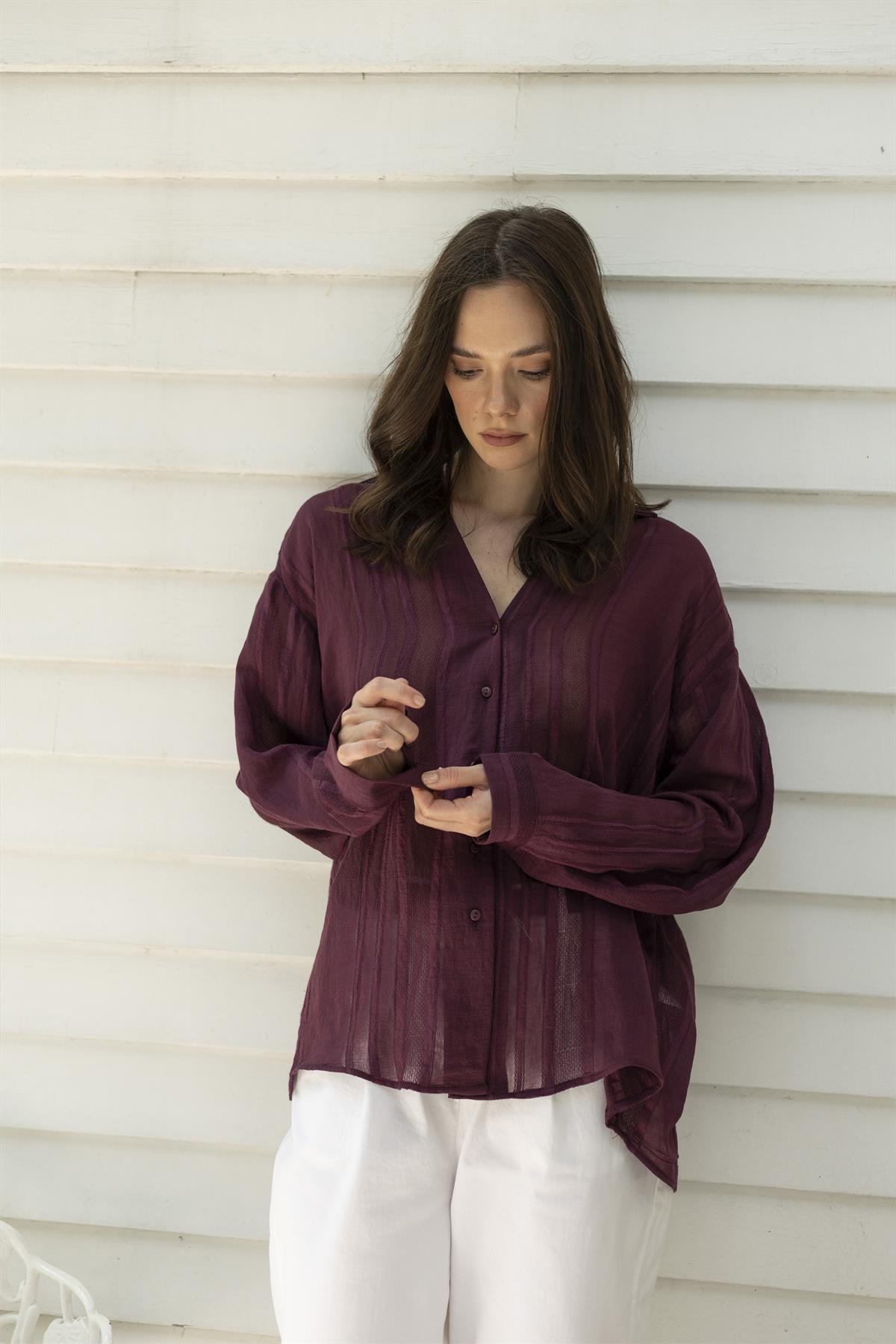 4914 TRANSPARAN GÖMLEK MÜRDÜM