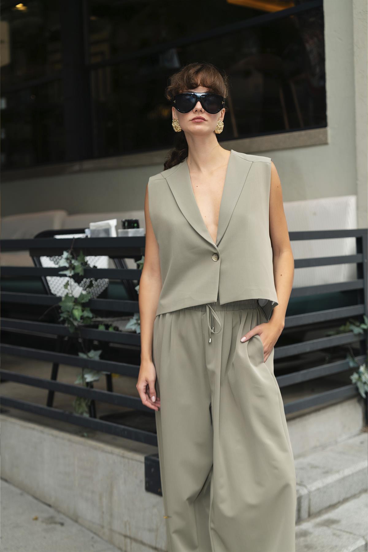 9588 YELEK PANTOLON TAKIM HAKİ