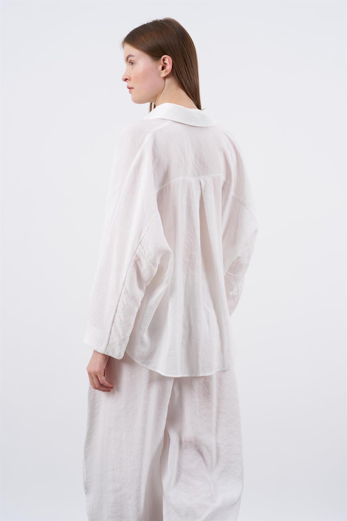 50957 GÖMLEK PANTOLON TAKIM BEYAZ