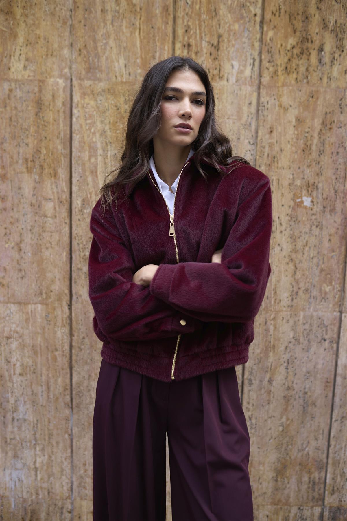 9648 BOMBER CEKET BORDO