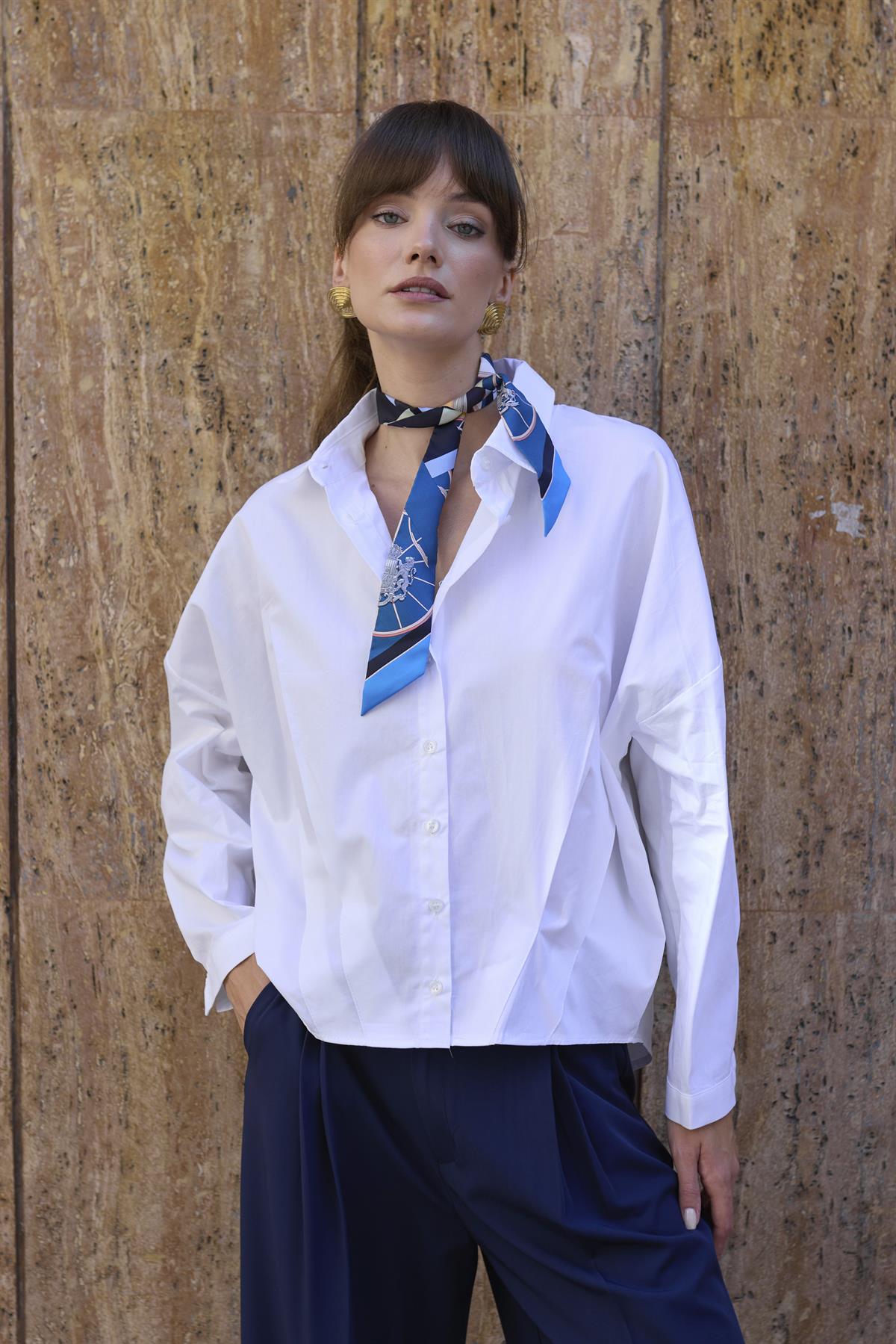 4985 POPLİN GÖMLEK BEYAZ