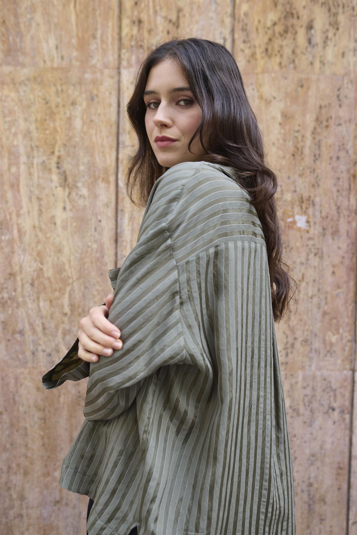 4998 OVERSIZE GÖMLEK HAKİ