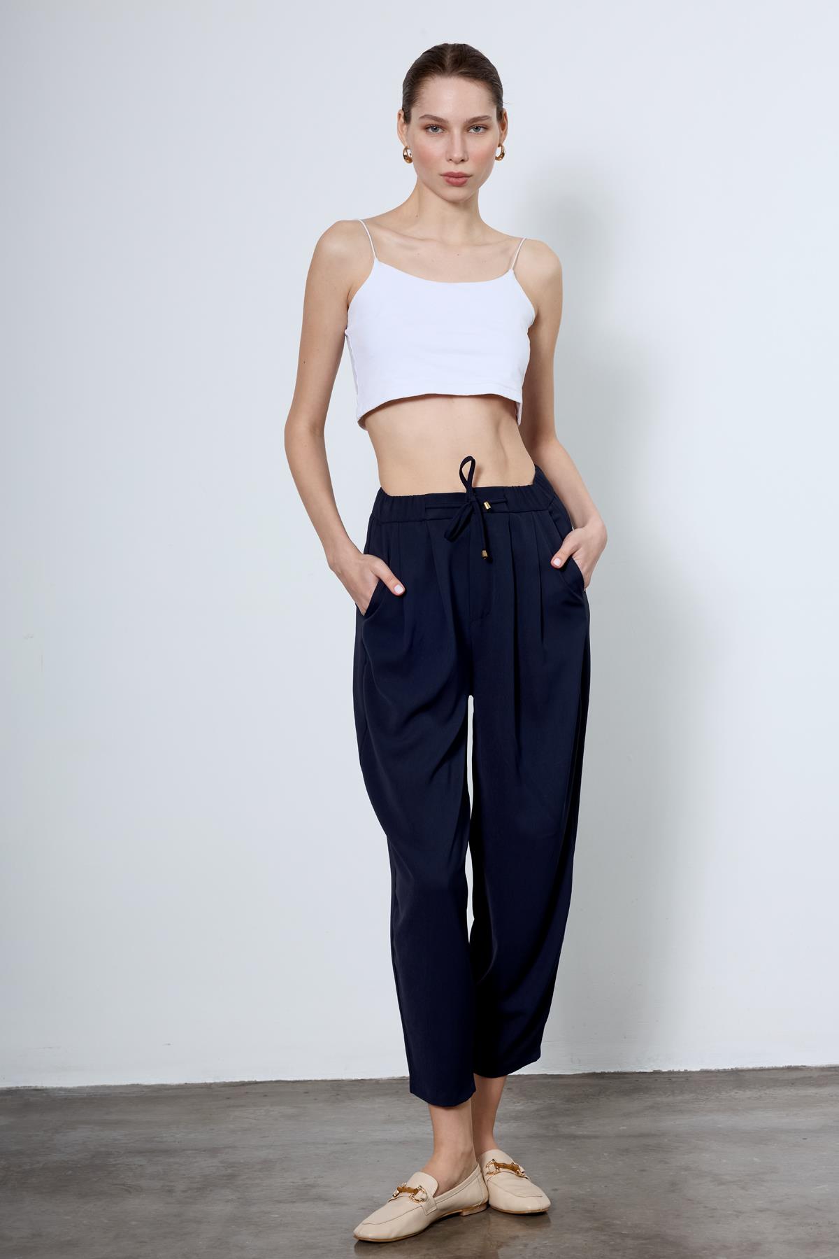 51111 PİLİLİ PANTOLON LACİVERT