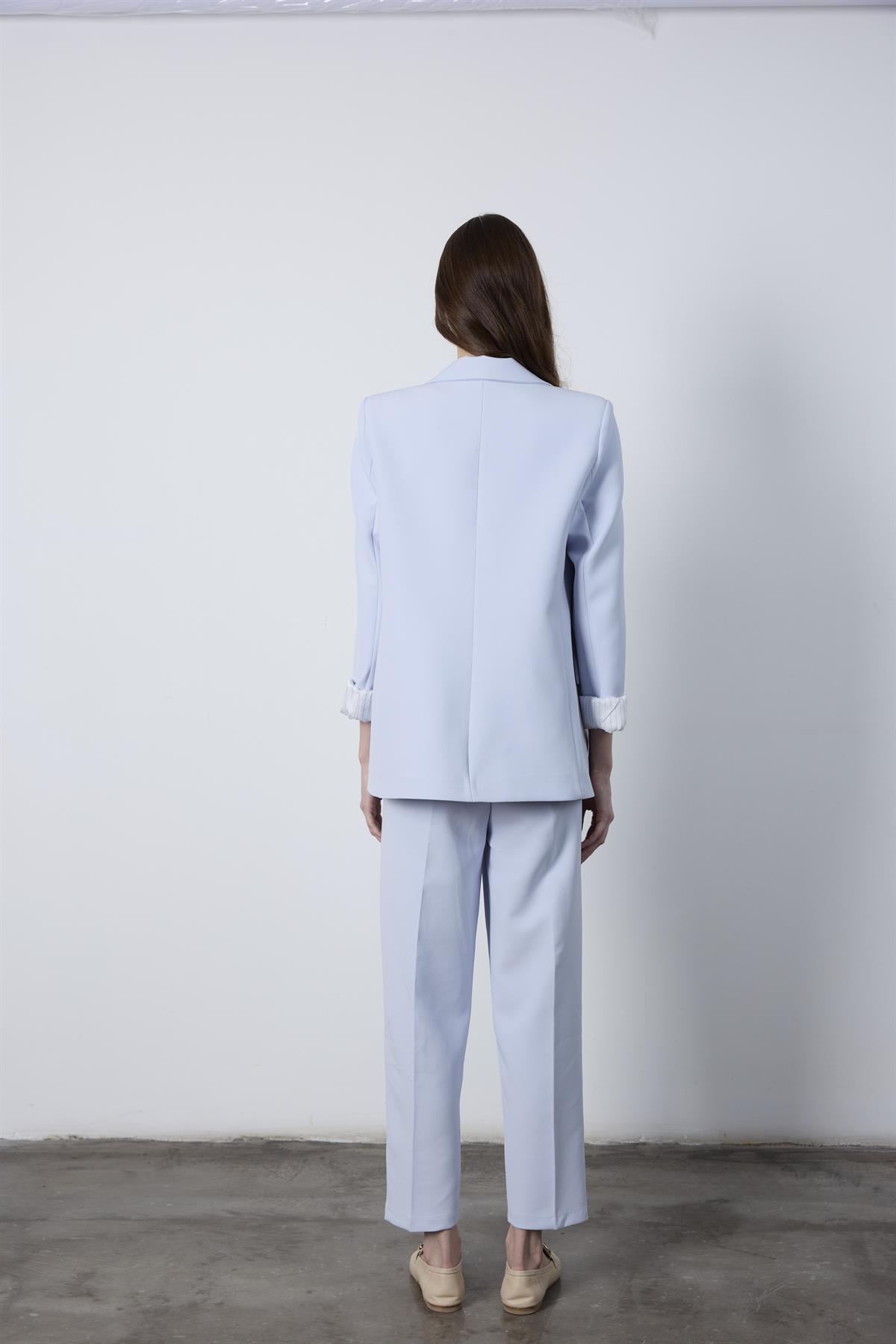 9134 KOLU KATLAMALI CEKET BEBE MAVİ