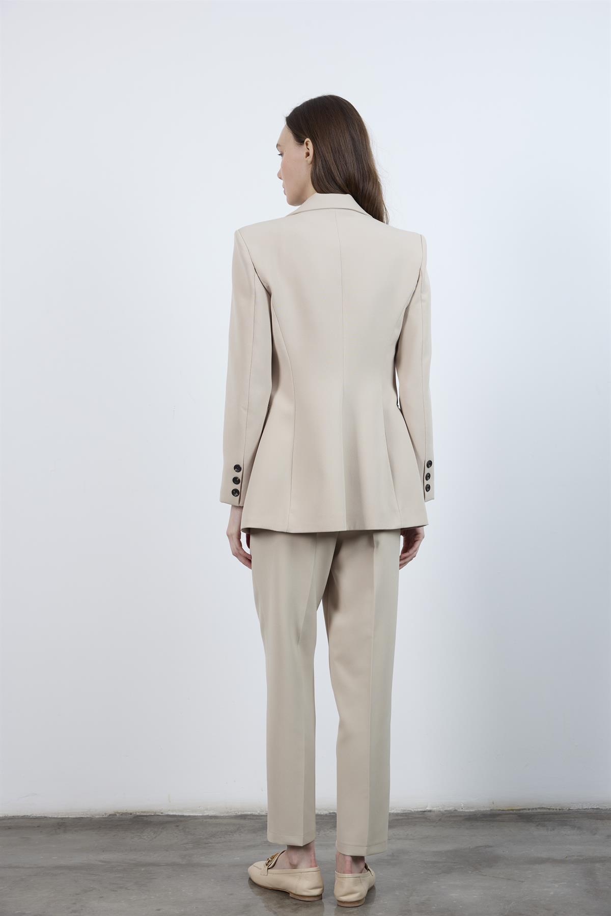 50109 PENSLİ HAVUÇ PANTOLON TAŞ