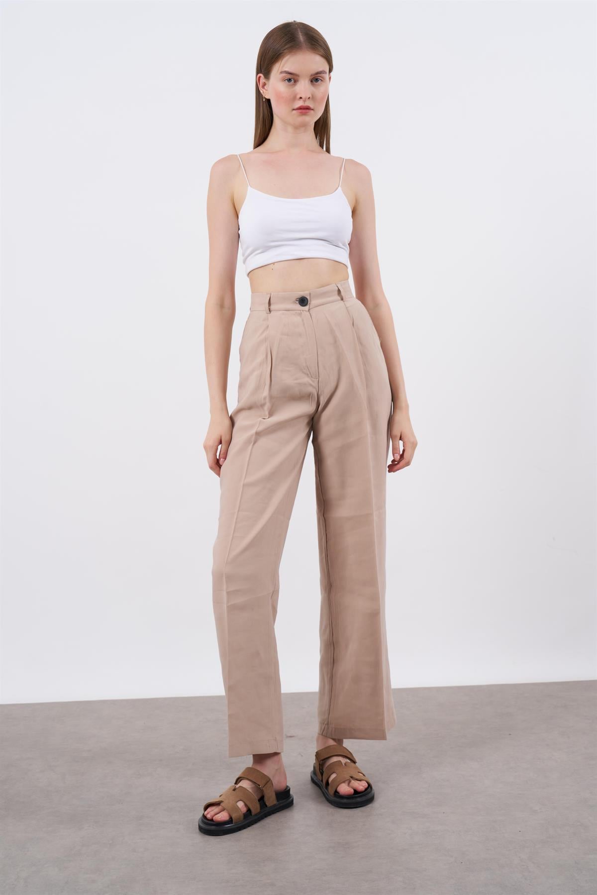 51020 TENCEL PANTOLON TAŞ