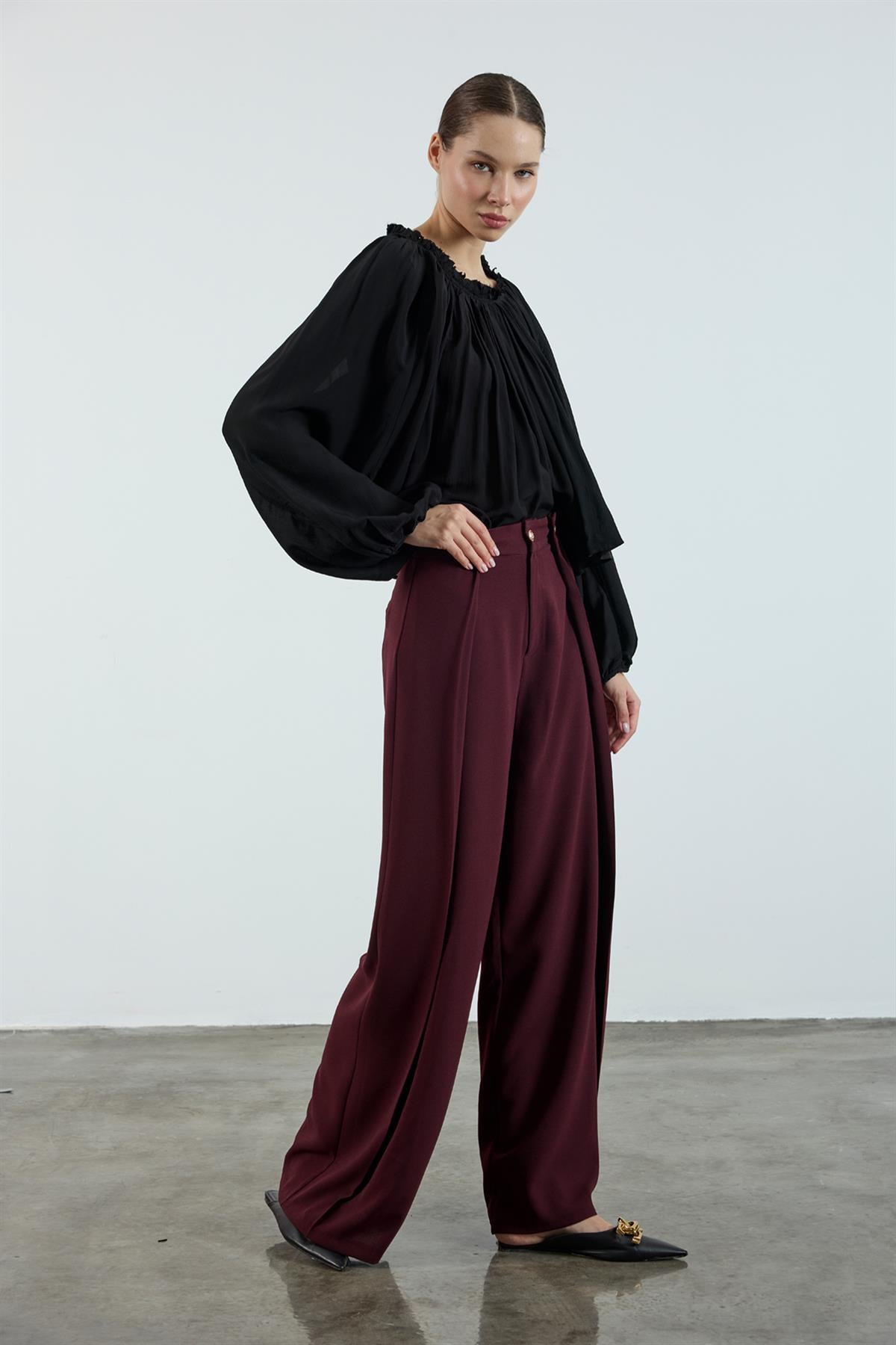 51133 KREP PANTOLON MÜRDÜM