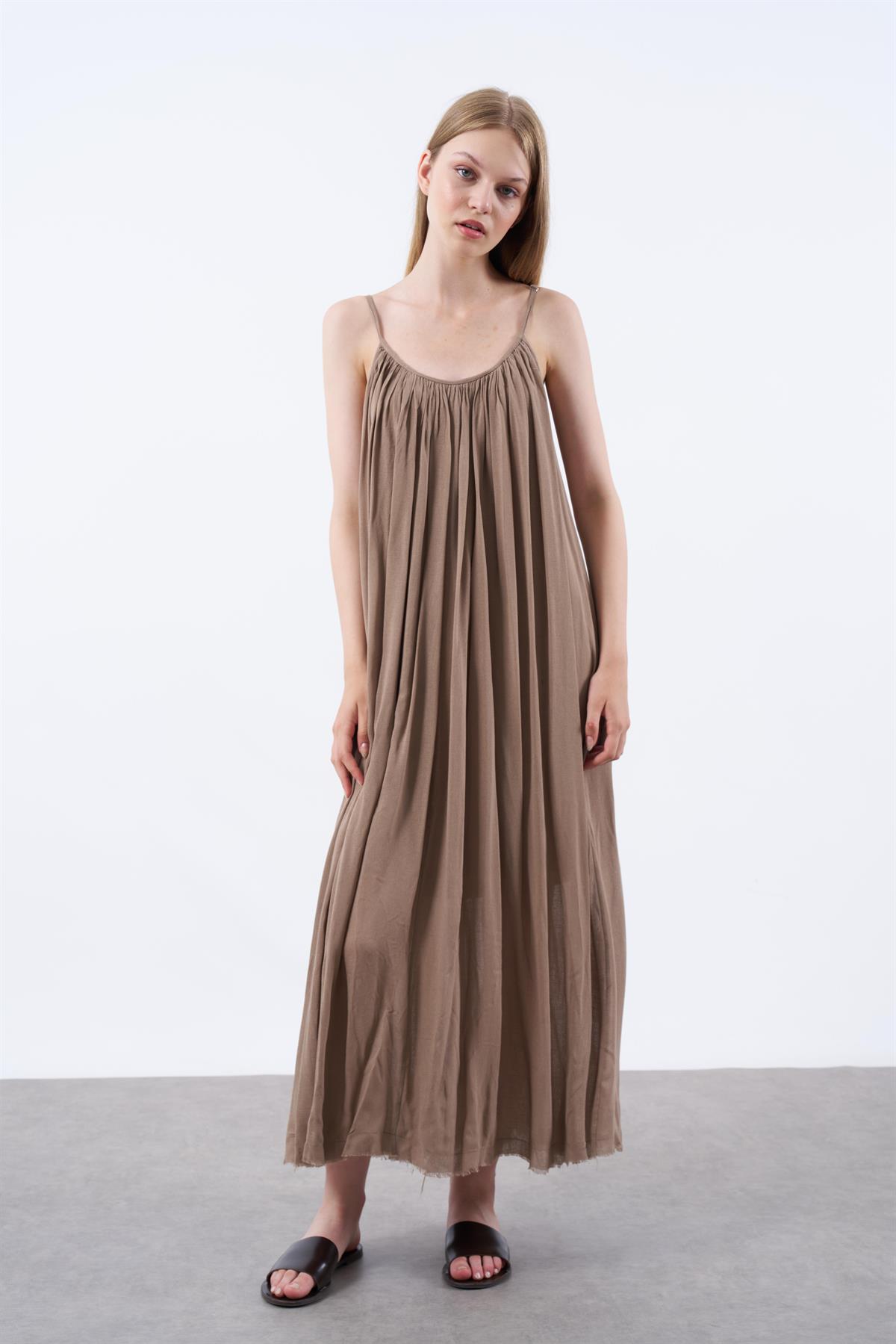 3173 ASKILI ELBİSE VİZON