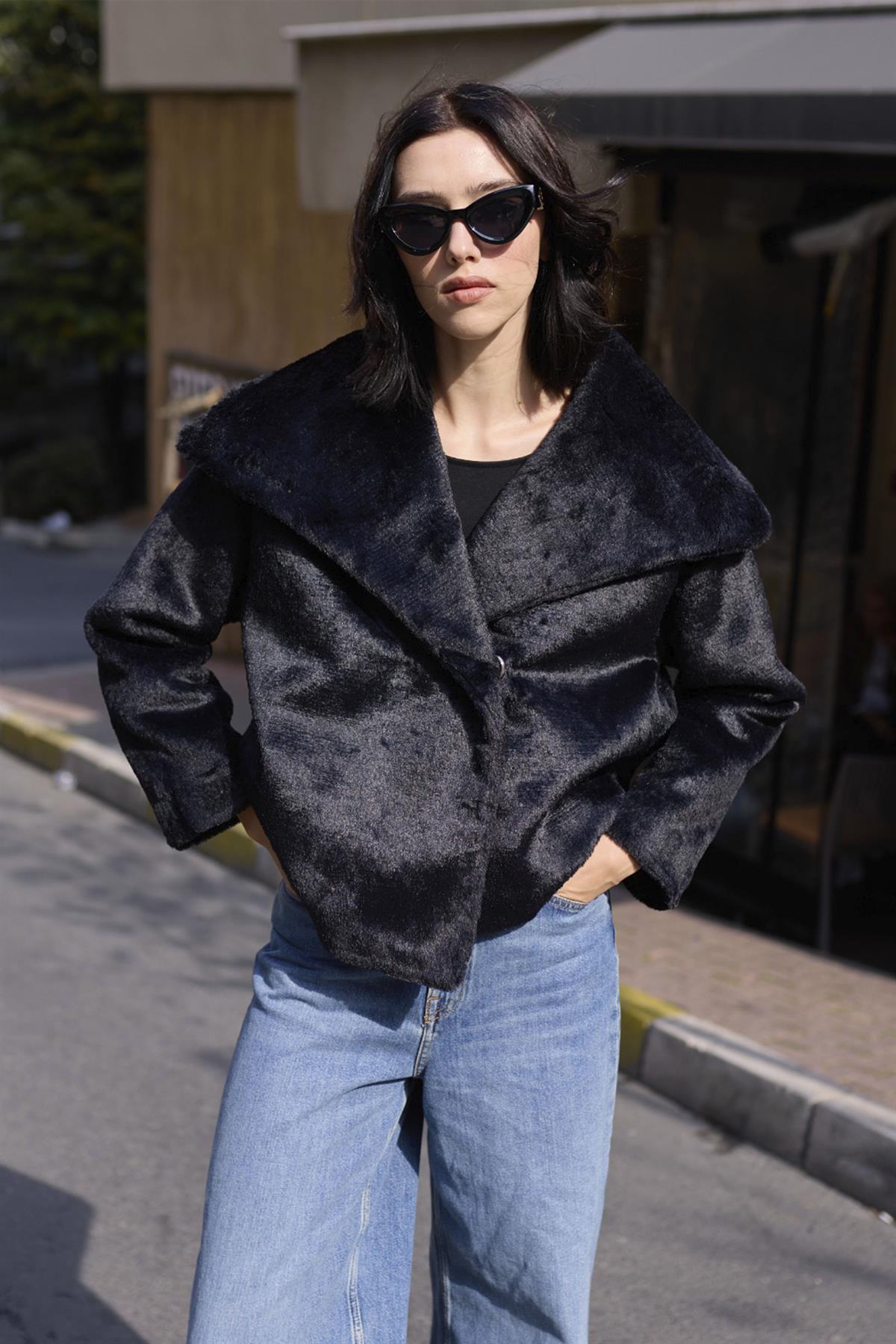 9623 KÜRK MONT SİYAH