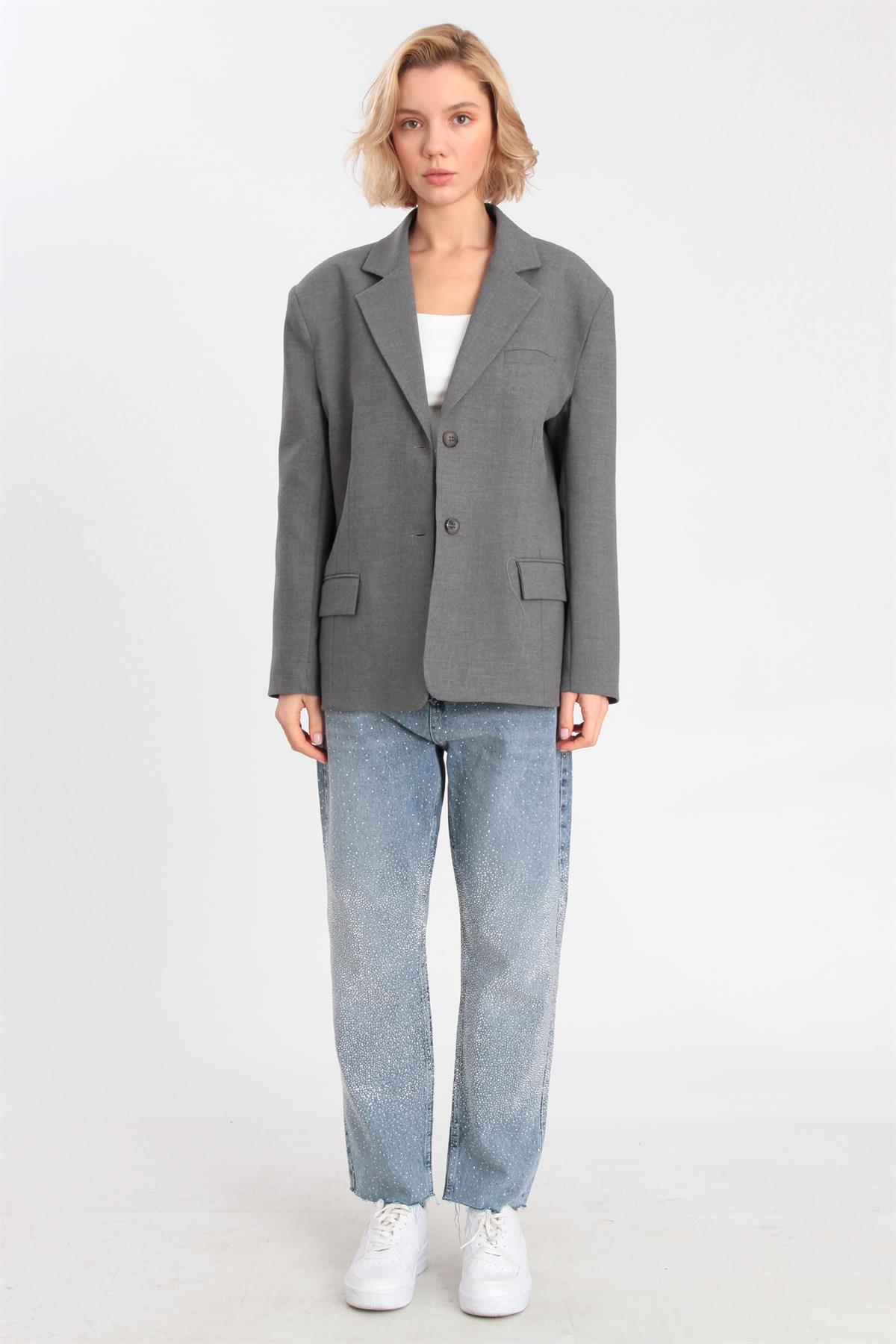 9281 POLİVİSKON CEKET ANTRASİT