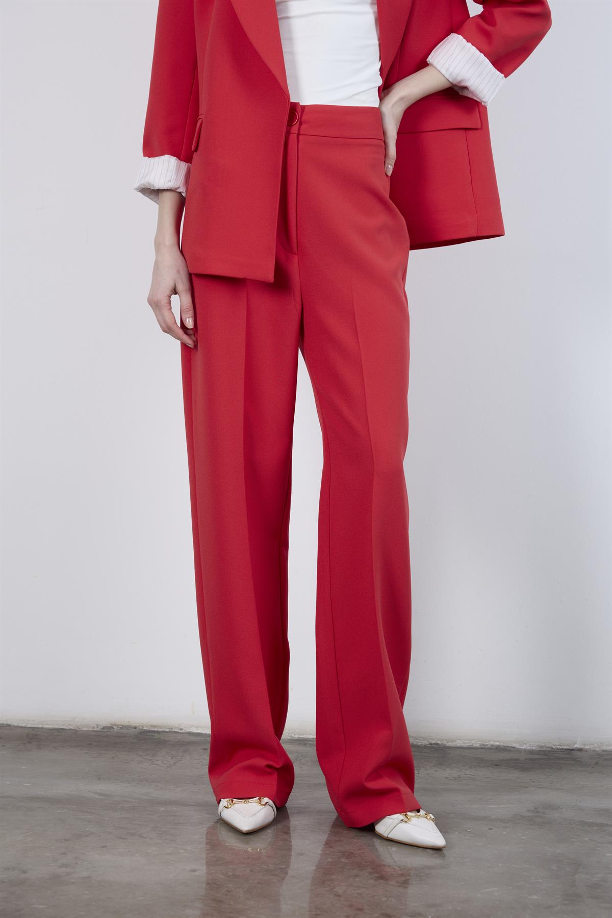 50714 PALAZZO PAÇA PANTOLON KIRMIZI