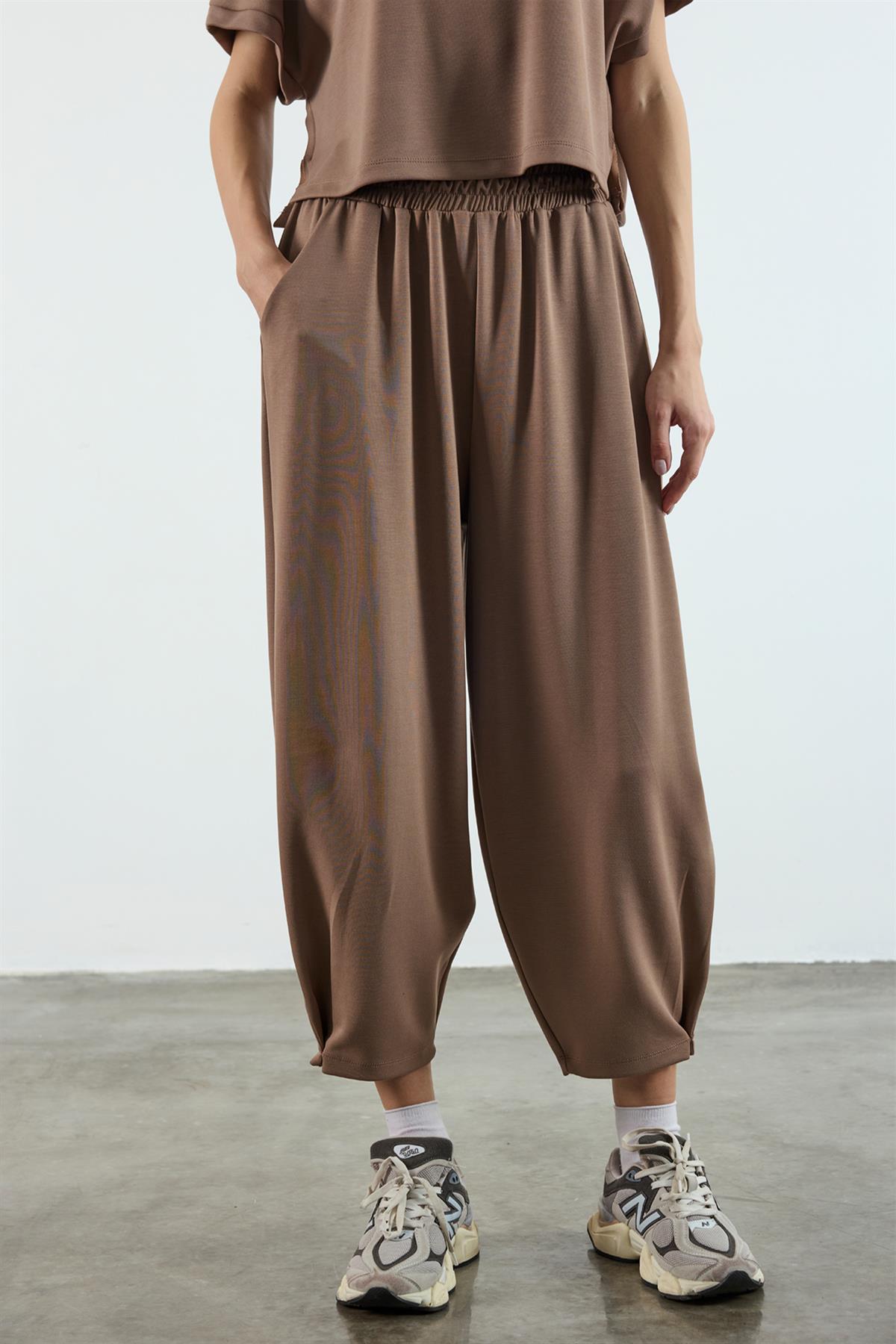 50986 TİŞÖRT PANTOLON TAKIM KAHVE