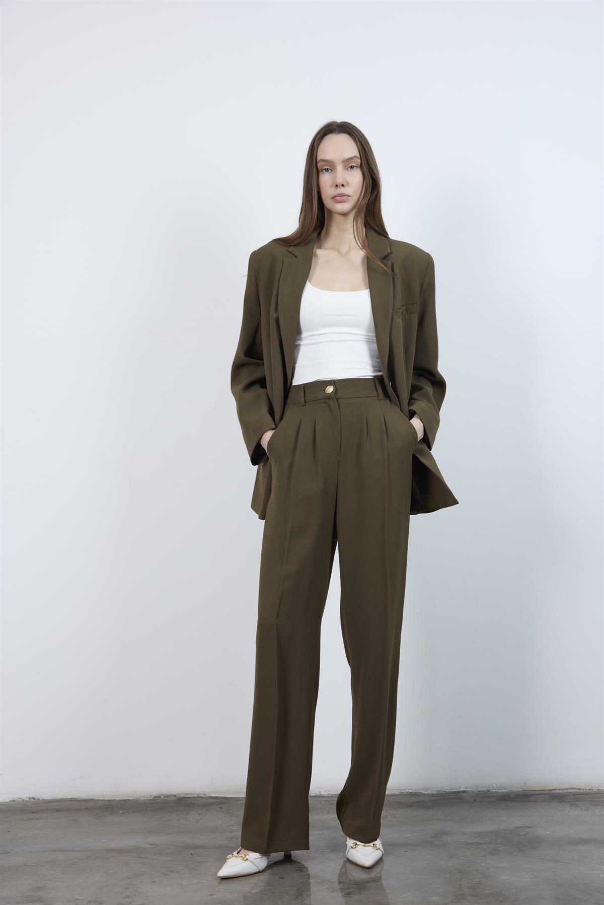 9418 CEKET PANTOLON TAKIM KOYU HAKİ