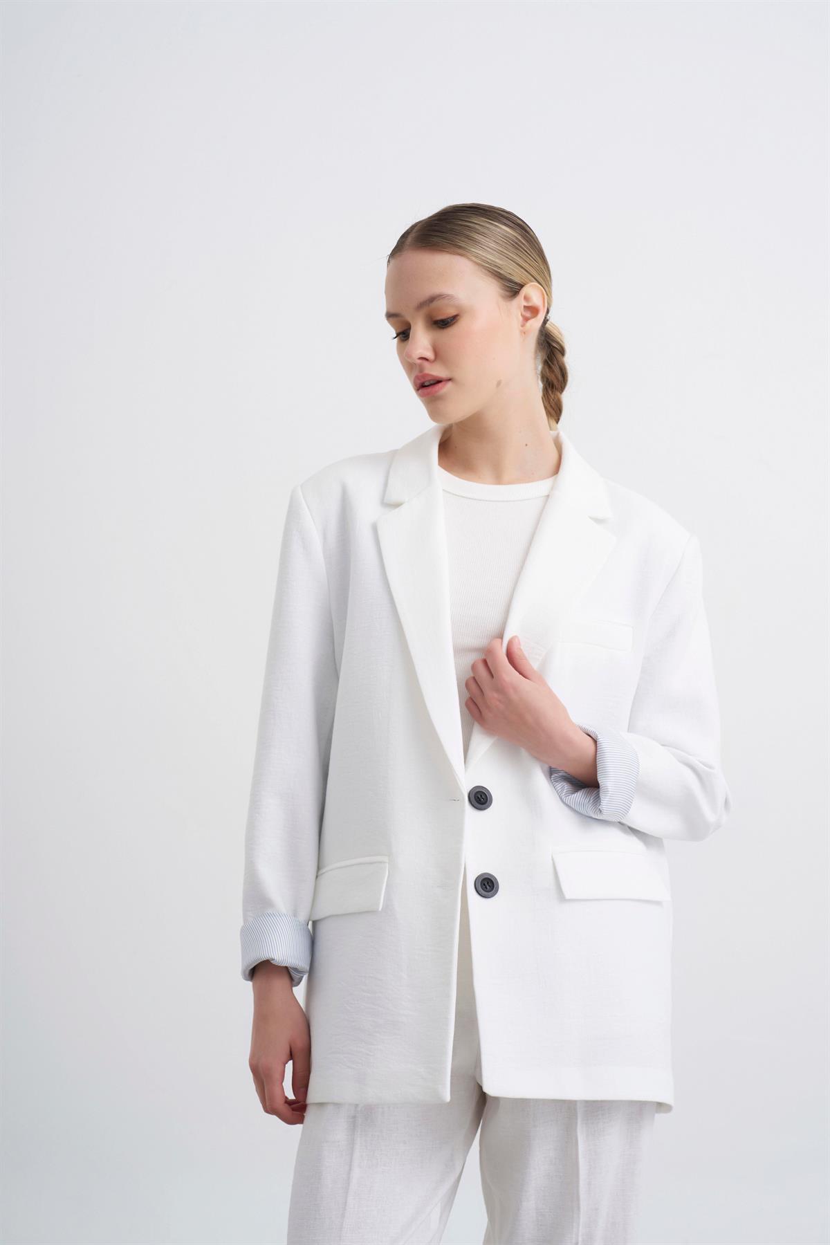 9440 ASTARLI CEKET(9439) BEYAZ