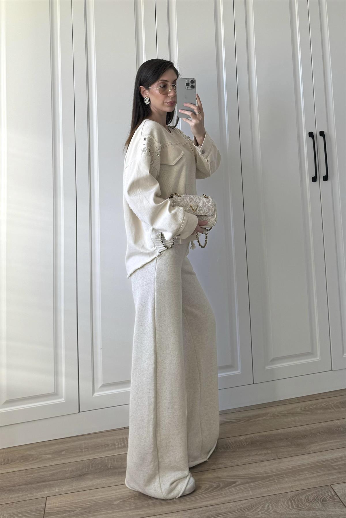 50679 ZARA SWEAT PANTOLON TAKIM TAŞ