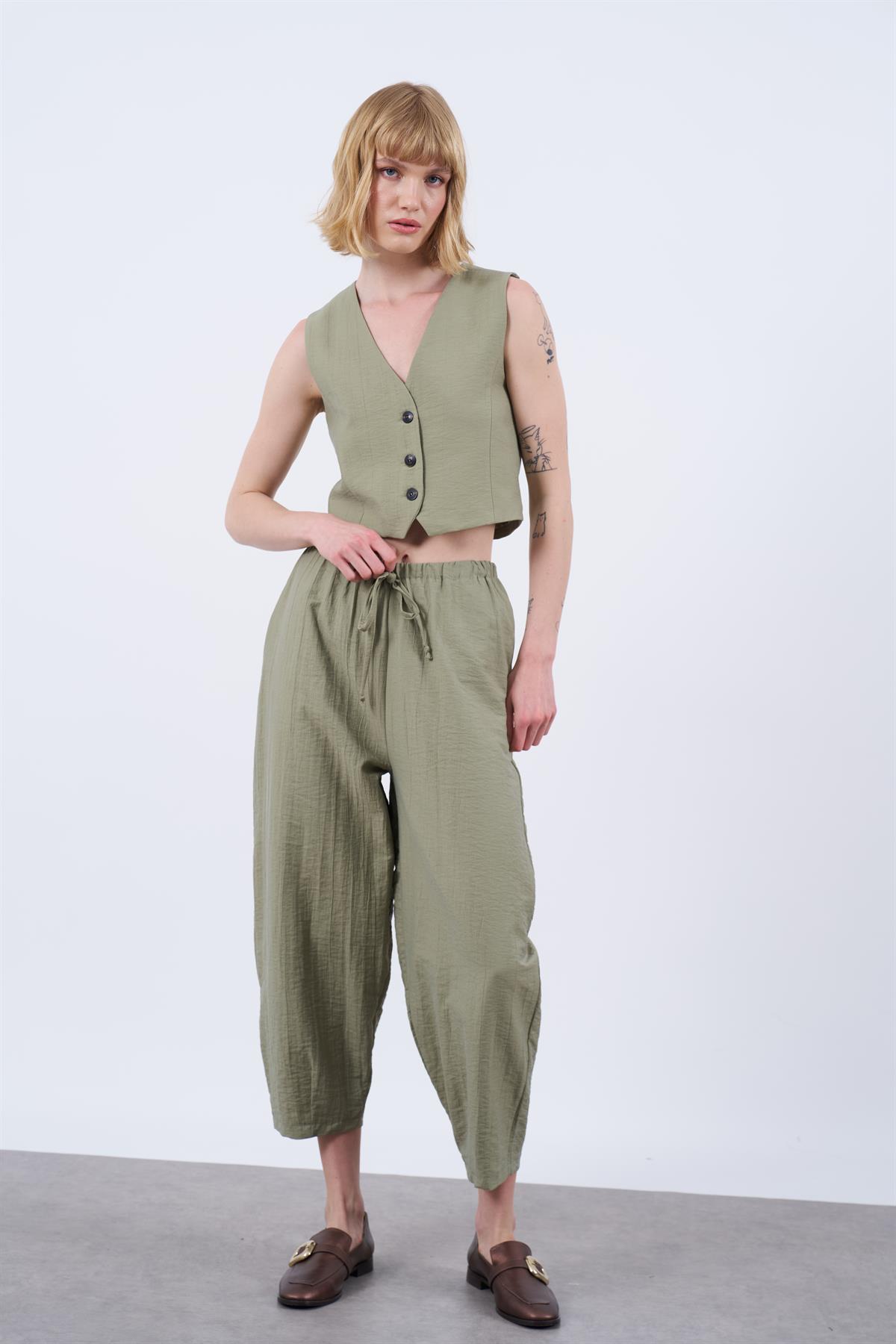 51002 YELEK PANTOLON TAKIM KOYU HAKİ