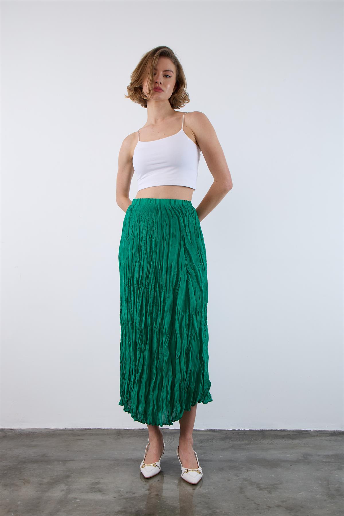 3207 KIRIŞIK ETEK YEŞİL