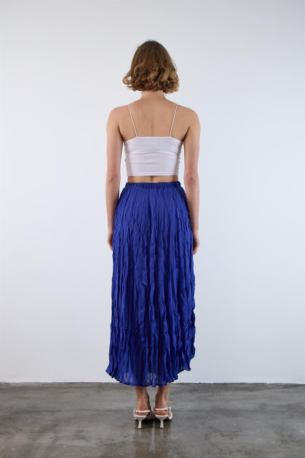 3207 KIRIŞIK ETEK LACİVERT