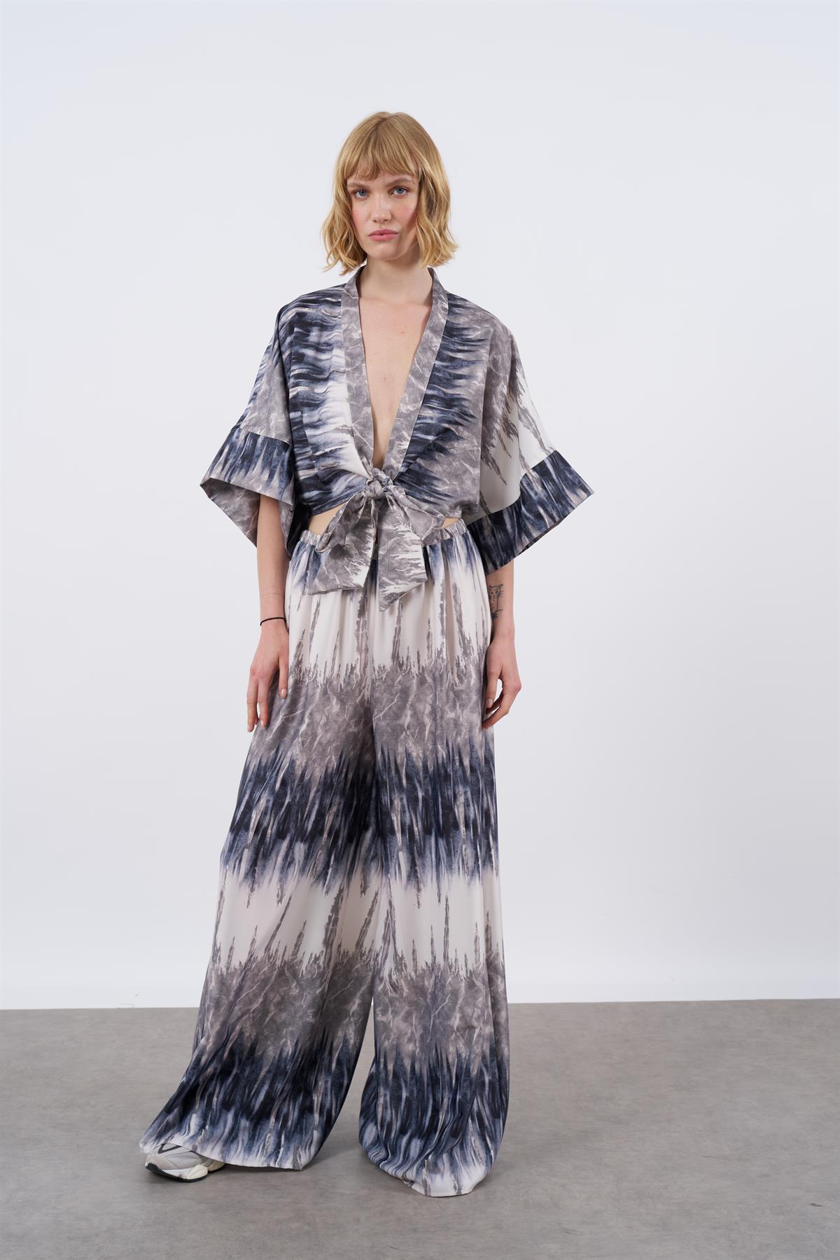 51000 CROP PANTOLON TAKIM FÜME