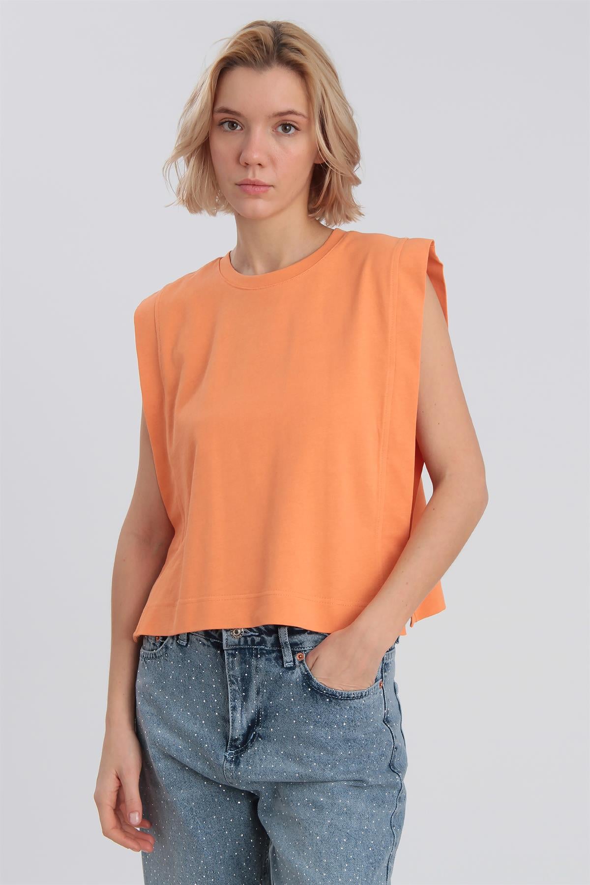 0039 SQUARE TİŞÖRT ORANGE