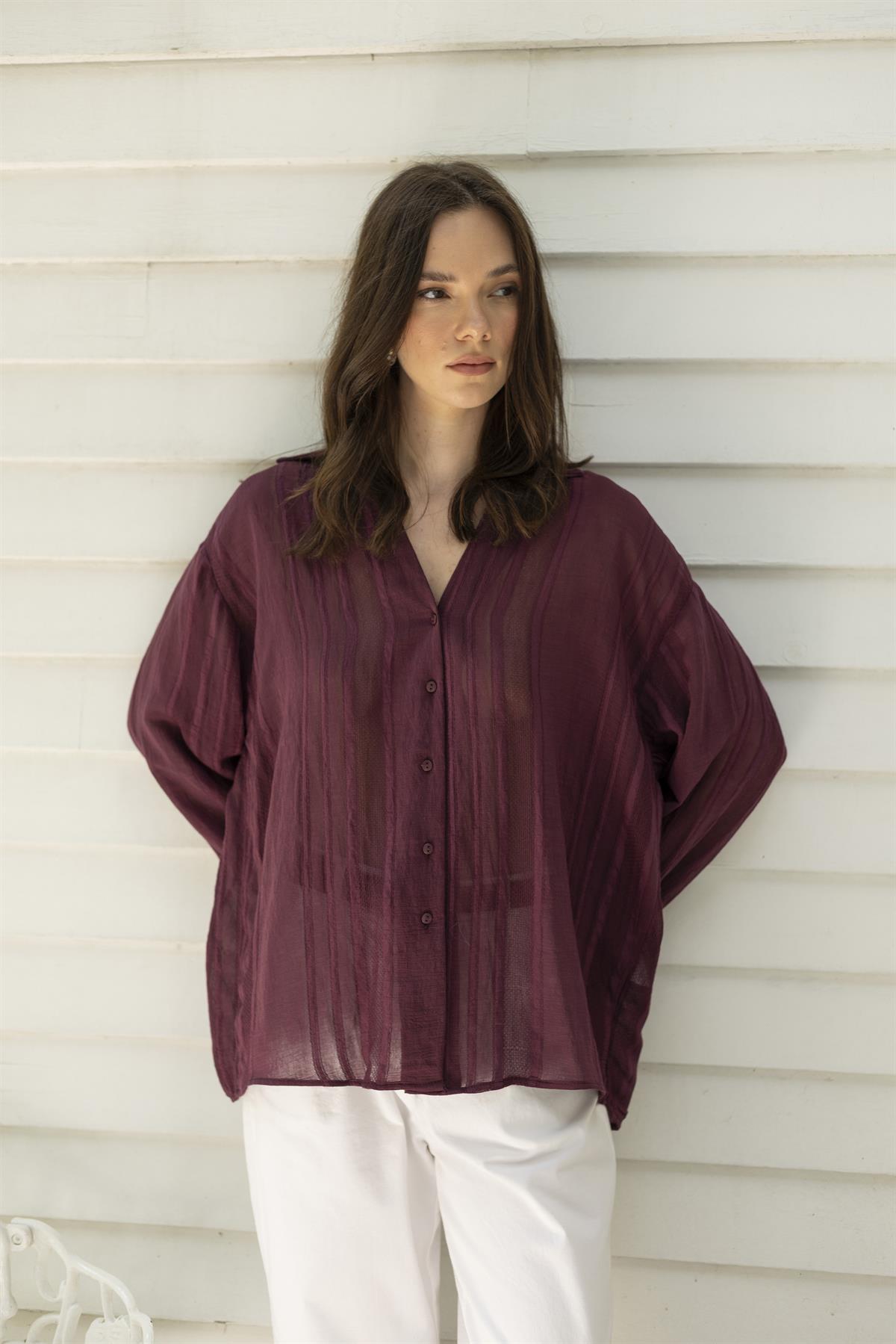 4914 TRANSPARAN GÖMLEK MÜRDÜM