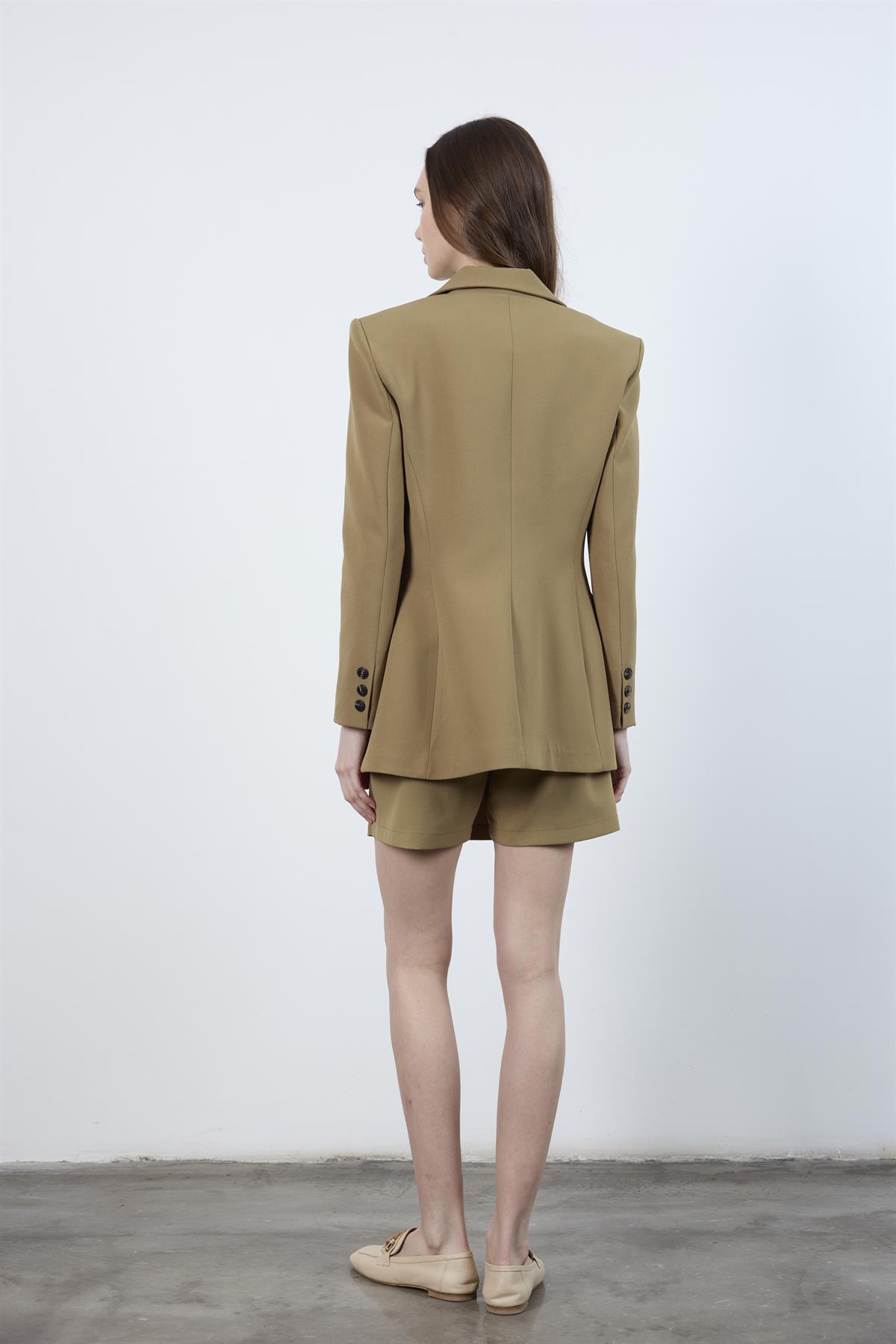 51065 ATLAS KEMERLİ ŞORT ETEK OLİVE