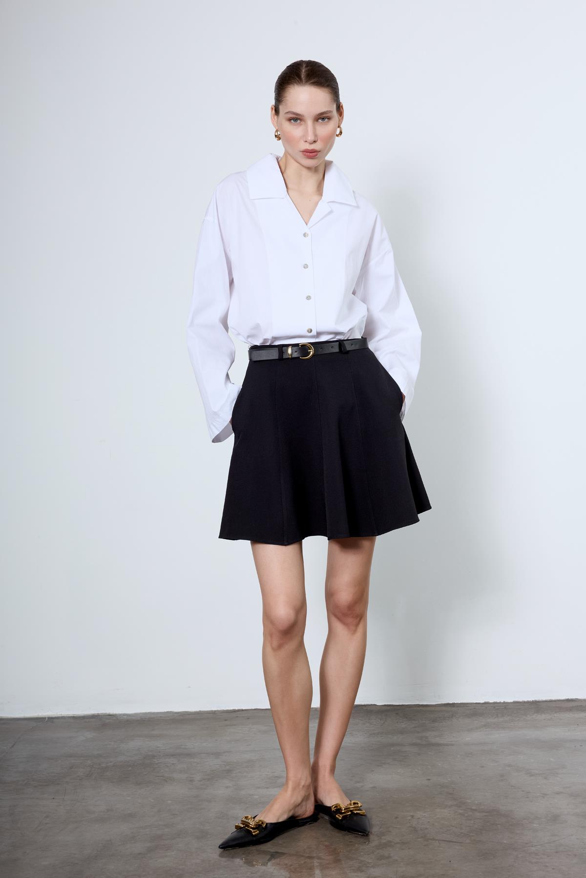 4952 OVERSIZE GÖMLEK BEYAZ