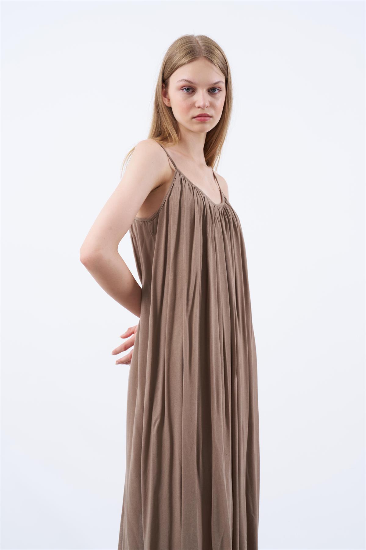 3173 ASKILI ELBİSE VİZON