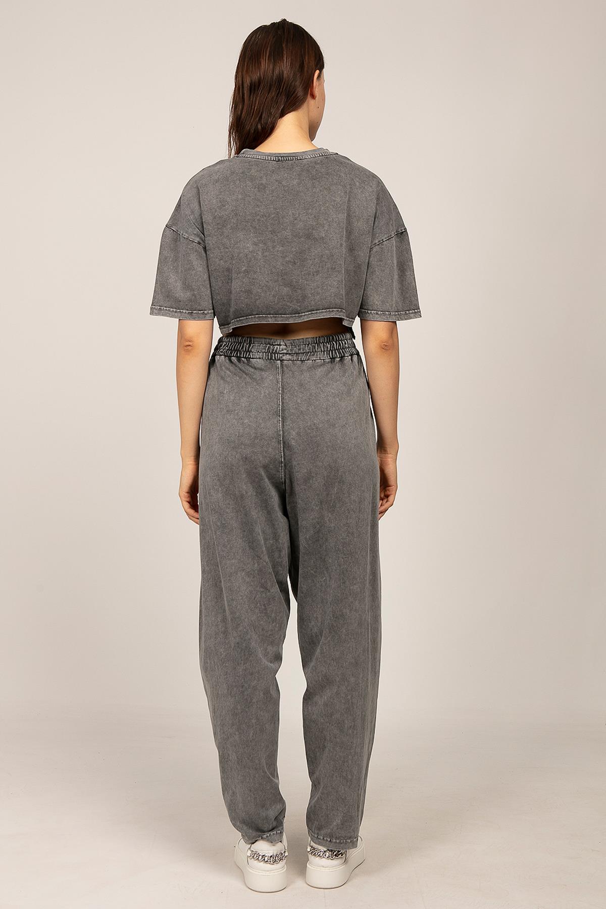 0057 ŞALVAR TİŞÖRT TAKIM ANTRASİT