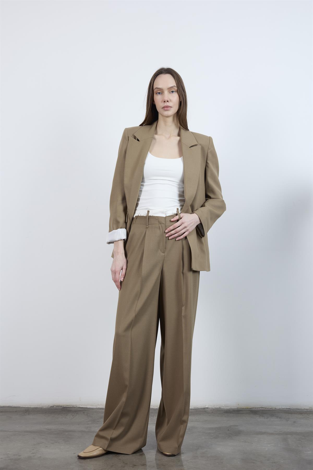 50949 POLİVİSKON PANTOLON KARAMEL